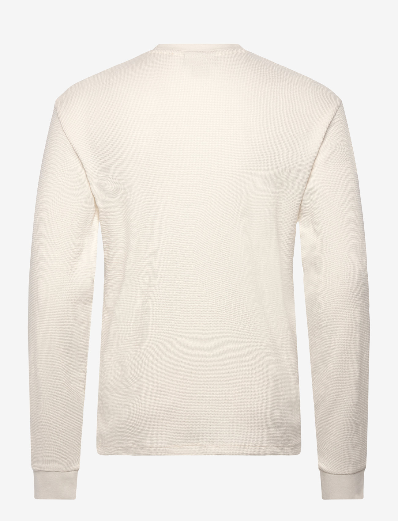 Calvin Klein Jeans - LS WAFFLE WOVEN LABEL CREWNK TEE - langärmelig - tofu - 2