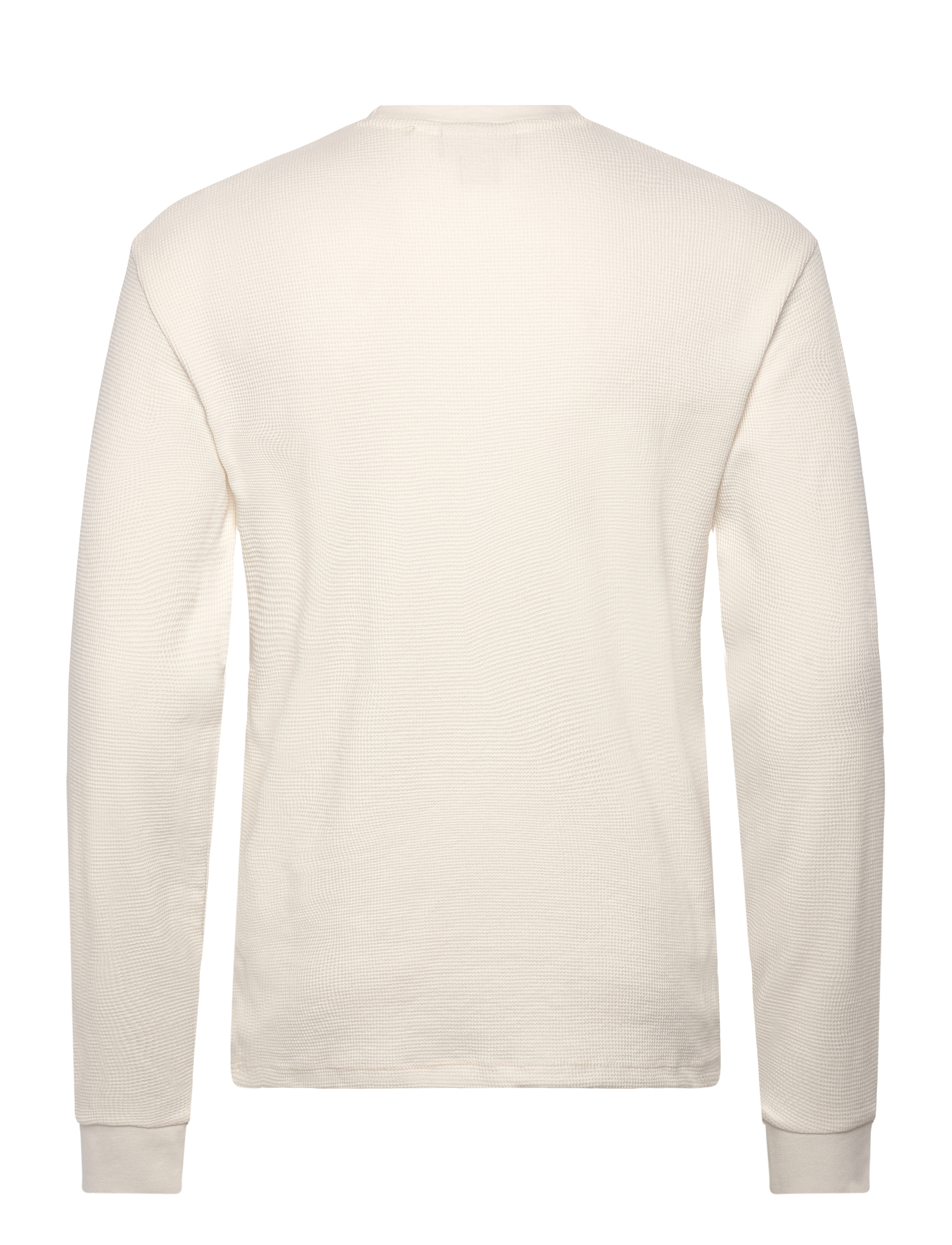 Calvin Klein Jeans - LS WAFFLE BADGE CREWNK TEE - pikkade varrukatega t-särgid - tofu - 2