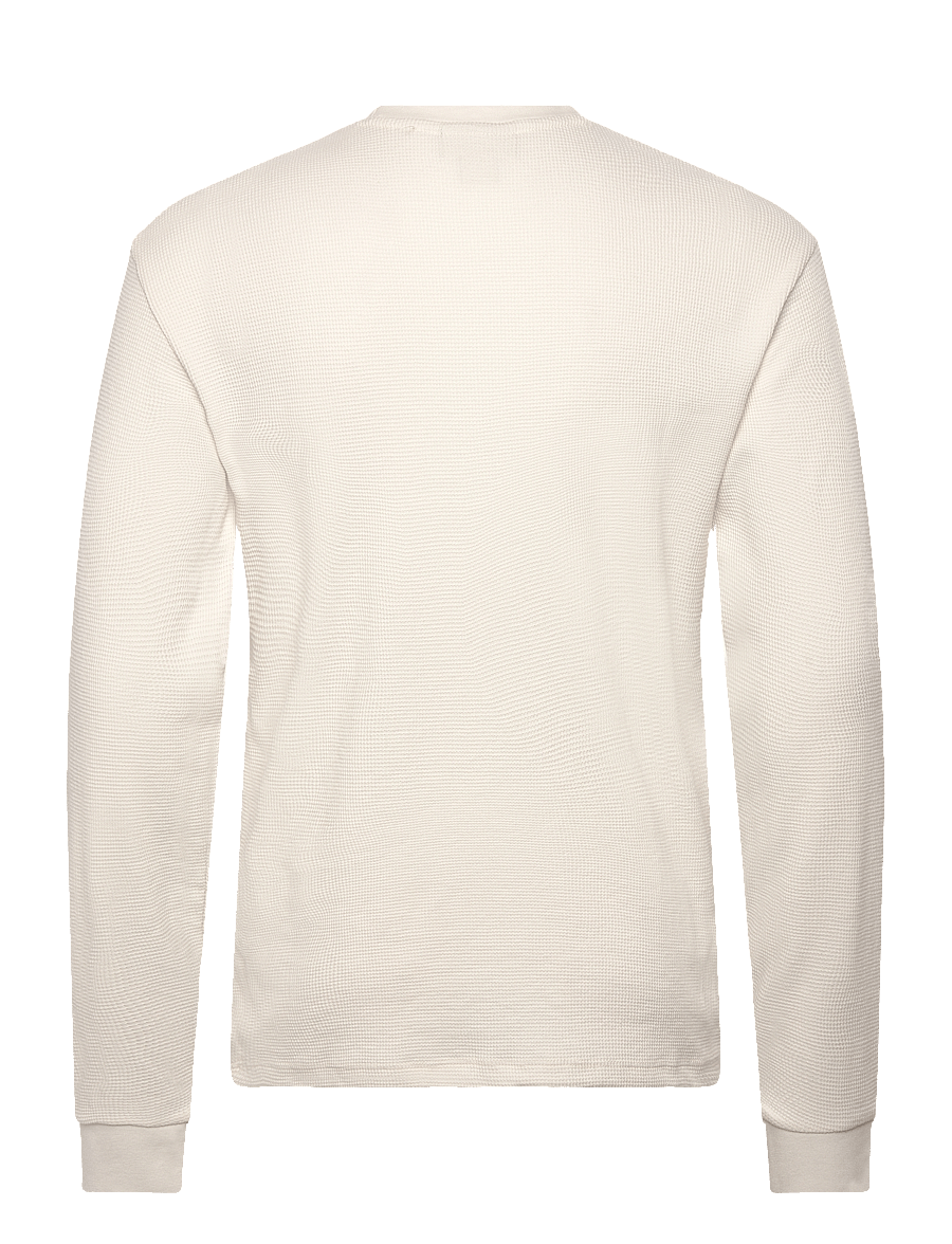 Calvin Klein Jeans - LS WAFFLE BADGE CREWNK TEE - langärmelig - tofu - 2