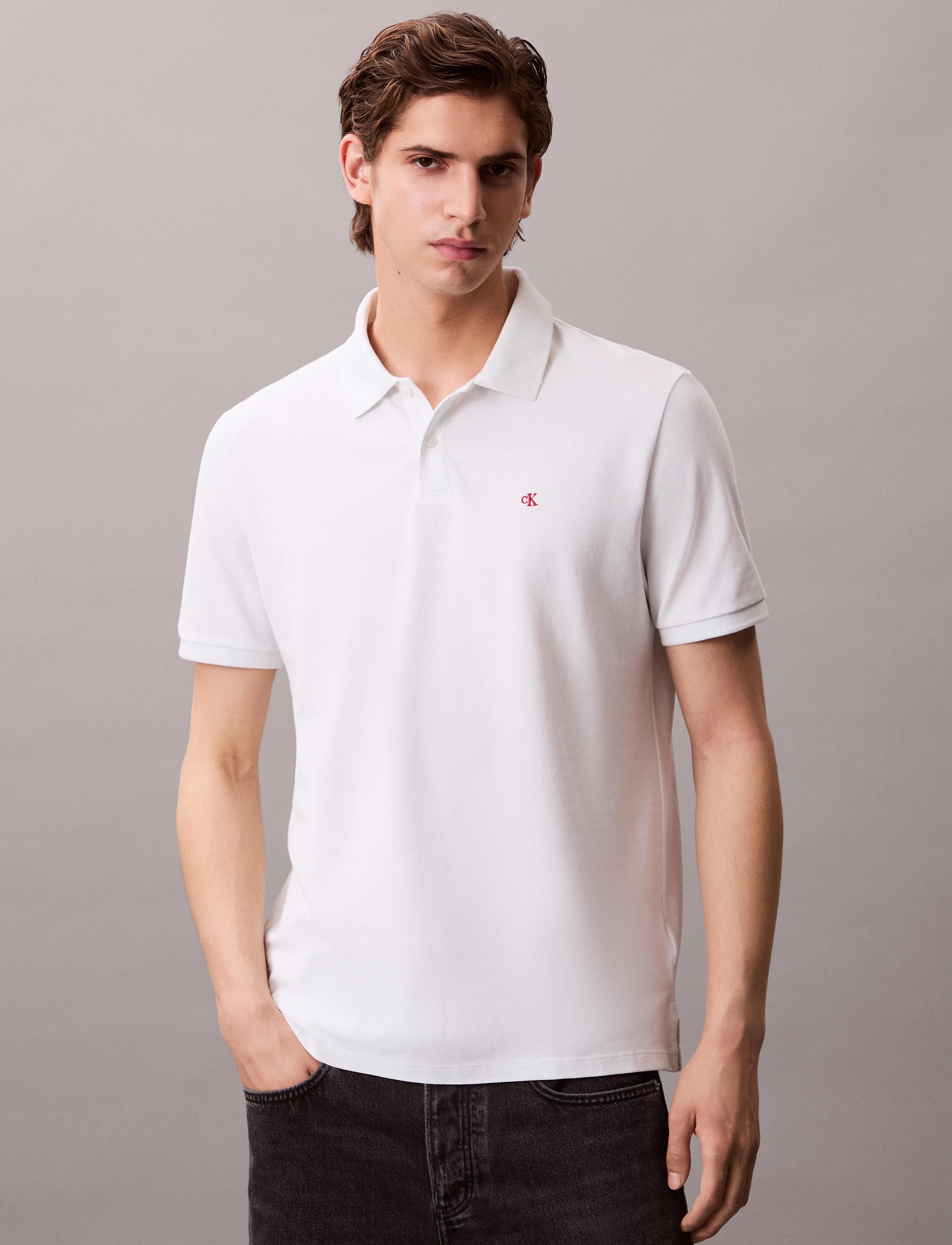 Ss Monogram Pique Polo