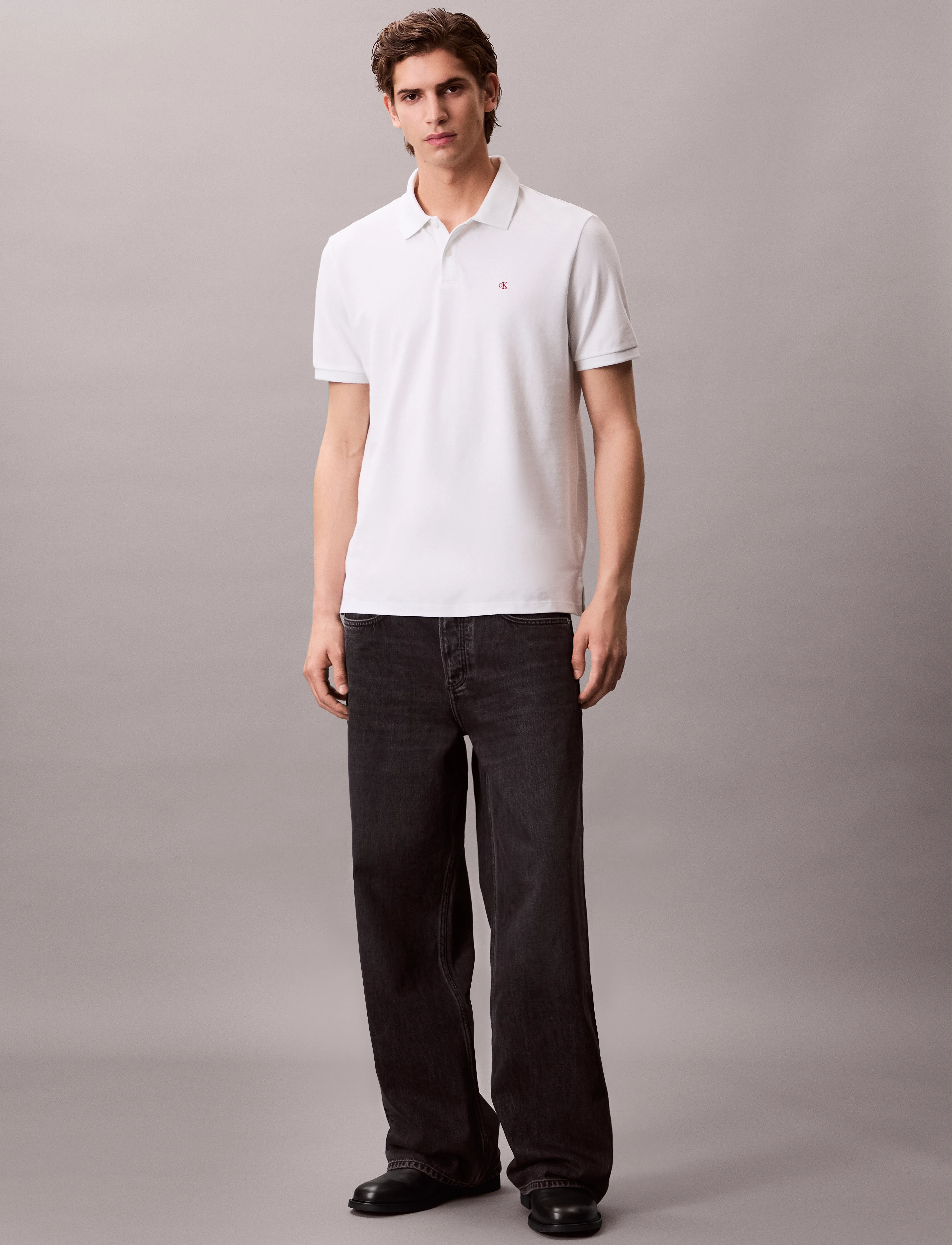 Calvin Klein Jeans - SS CASUAL PIQUE CLASSIC POLO - blanc de blanc - 3