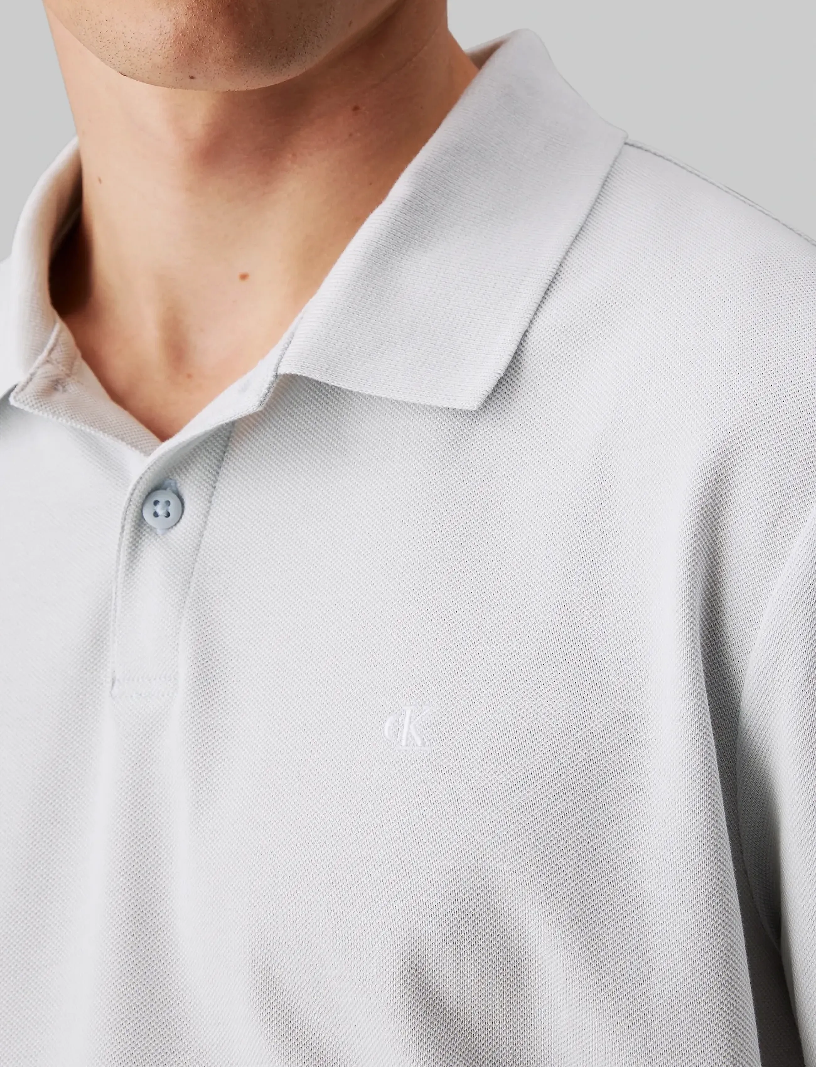 Calvin Klein Jeans - SS MONOGRAM PIQUE POLO - plein air - 4