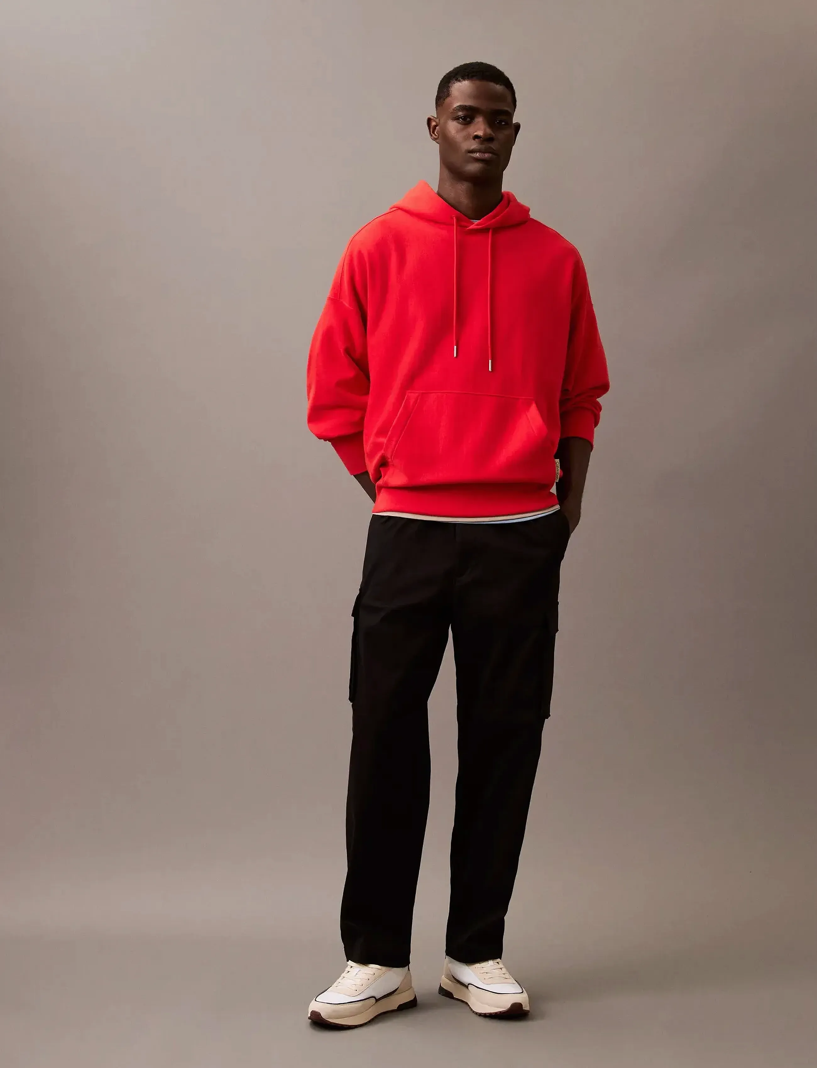 Calvin Klein Jeans Cotton Pull On Straight Cargo Pa, XXL, Trousers, Schwarz - Pants, Männerswear