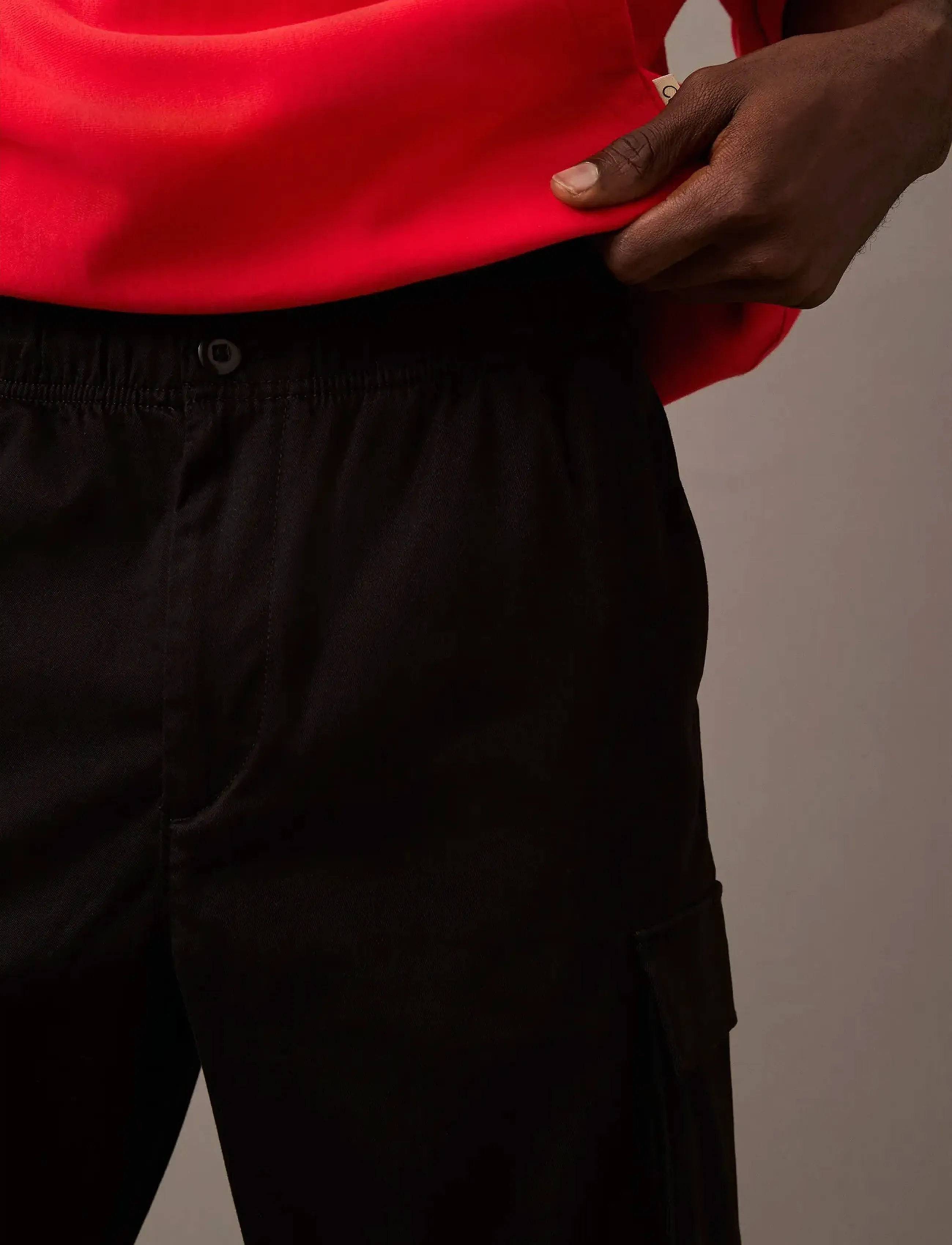 Calvin Klein Jeans - RLXD STRAIGHT COMFORT COTTON CAR - cargo pants - black - 3