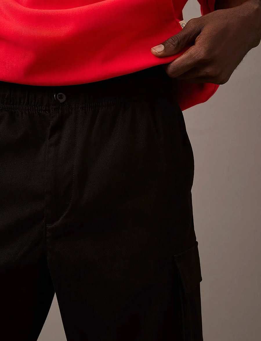 Calvin Klein Jeans - RLXD STRHT COMFRT CTN CARGO PNT - cargo-püksid - black - 3