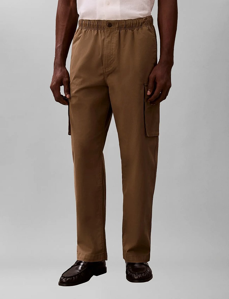 Calvin Klein Jeans - RLXD STRHT COMFRT CTN CARGO PNT - cargobyxor - capers - 3