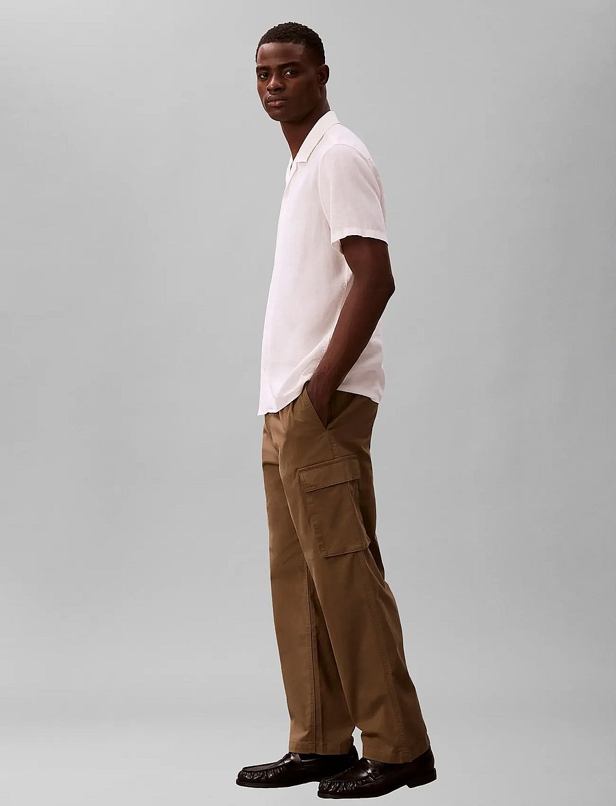 Calvin Klein Jeans - RLXD STRHT COMFRT CTN CARGO PNT - cargobyxor - capers - 4