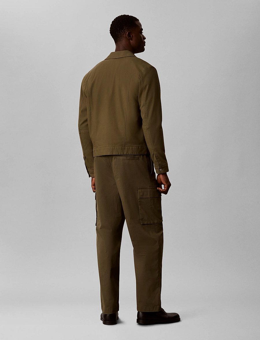 Calvin Klein Jeans - RLXD STRHT COMFRT CTN CARGO PNT - cargobukser - olive night - 2