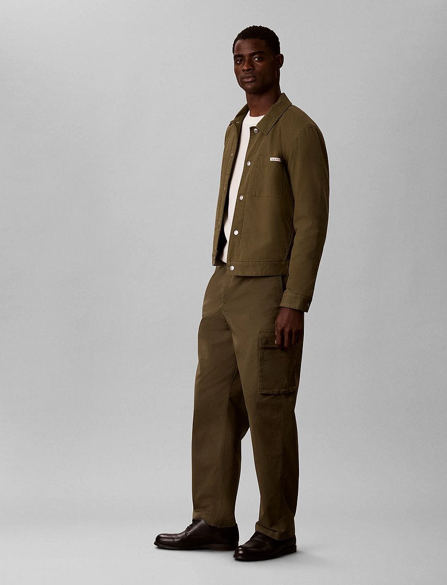 Calvin Klein Jeans - RLXD STRHT COMFRT CTN CARGO PNT - cargobukser - olive night - 5