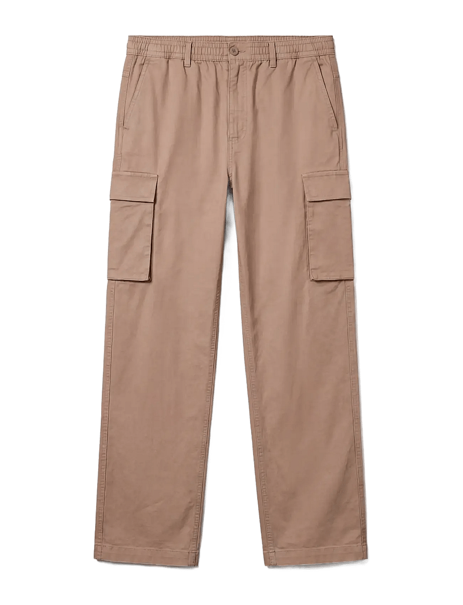 Calvin Klein Jeans - RLXD STRHT COMFRT CTN CARGO PNT - cargohosen - roasted cashew - 1