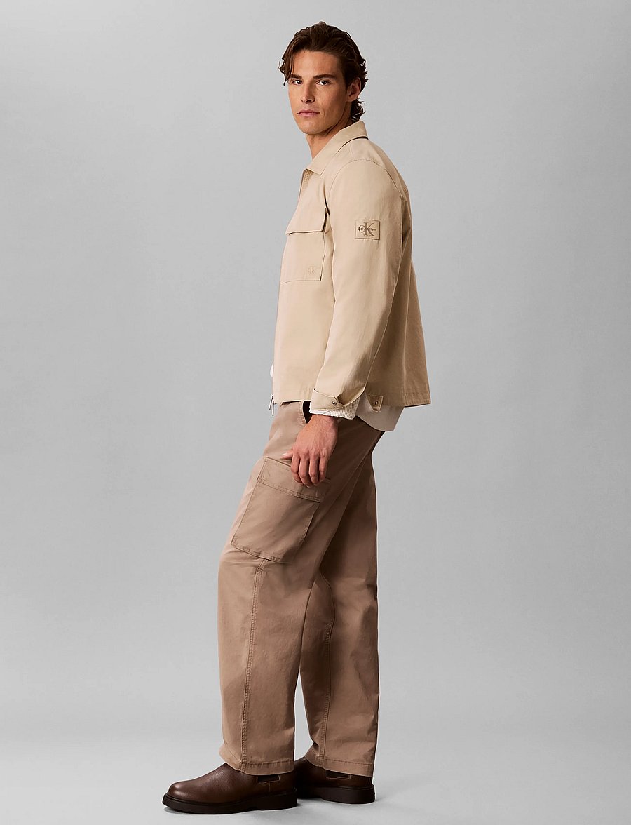 Calvin Klein Jeans - RLXD STRHT COMFRT CTN CARGO PNT - cargohosen - roasted cashew - 5
