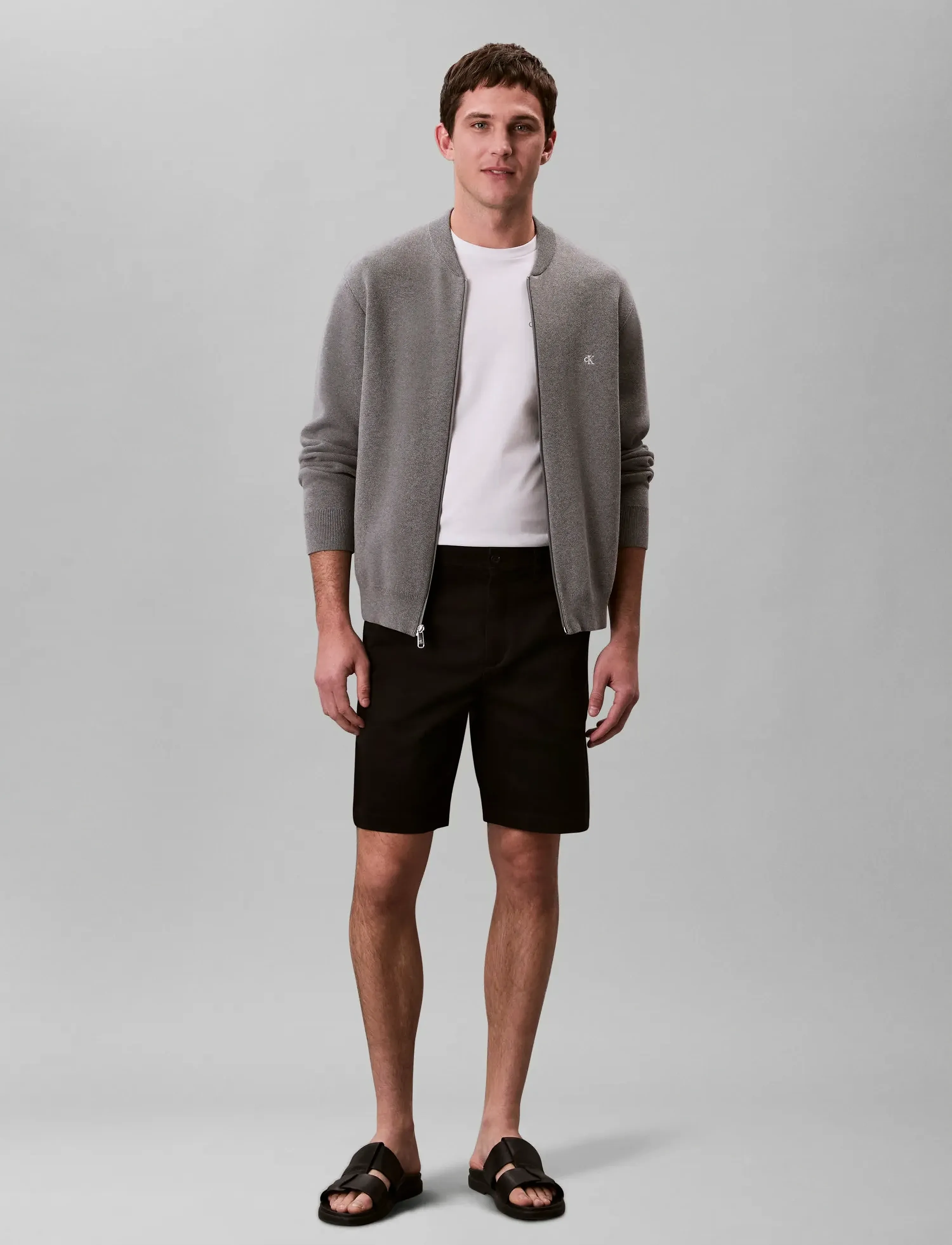 Calvin Klein Jeans - CLASSIC COTTON CHINO SHORT 9 IN - chinos shorts - black - 3