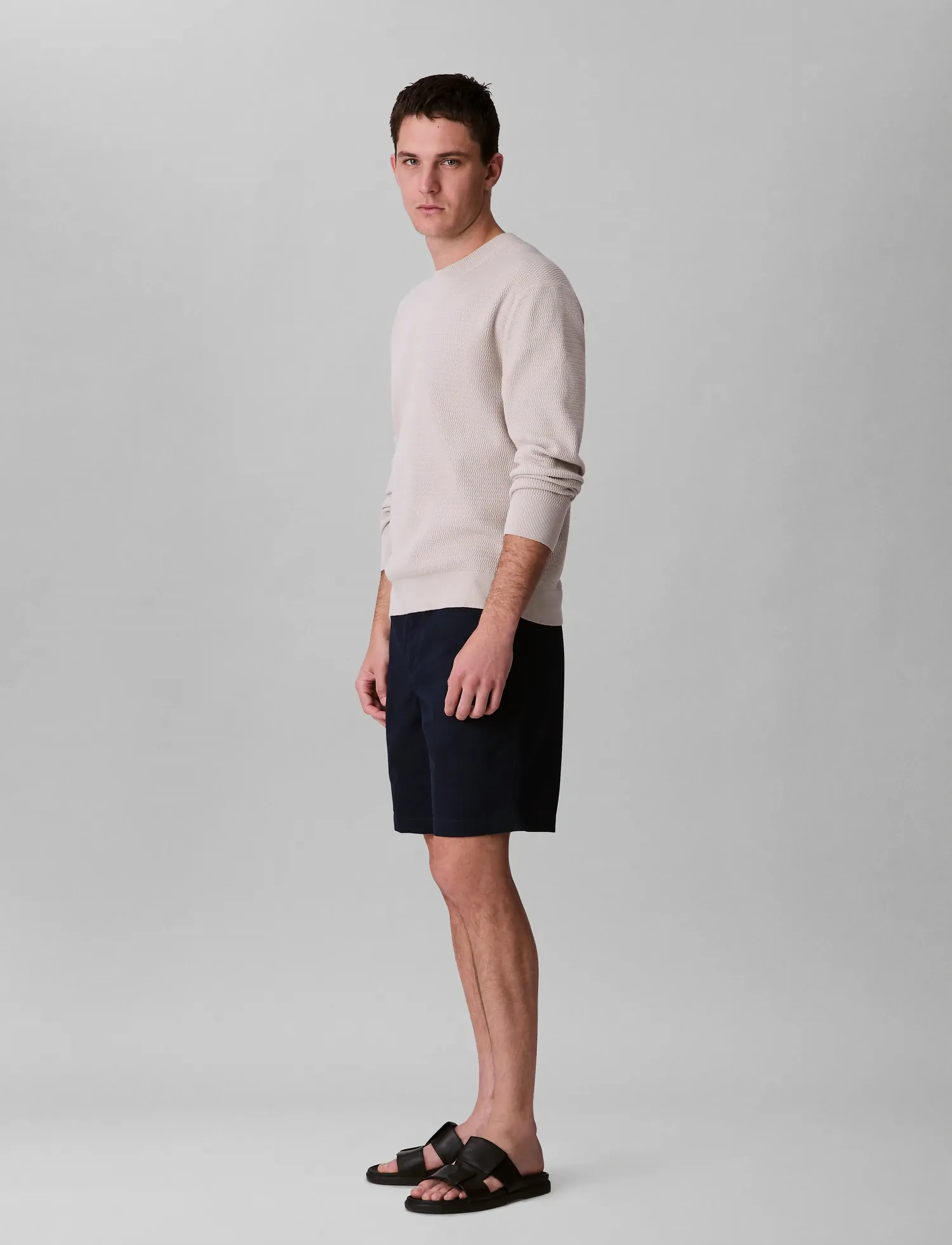 Calvin Klein Jeans - CLASSIC COTTON CHINO SHORT 9 IN - chinos shorts - dark sapphire - 3