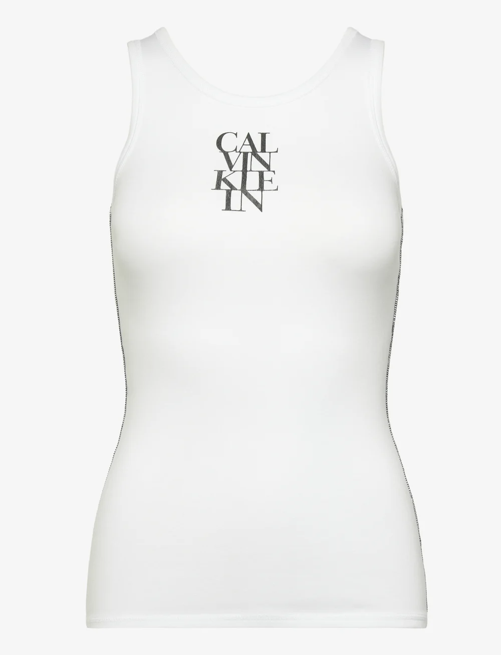 Calvin Klein Jeans - SL COTTON RIB SOLID TANK - tanktops - brilliant white - 1