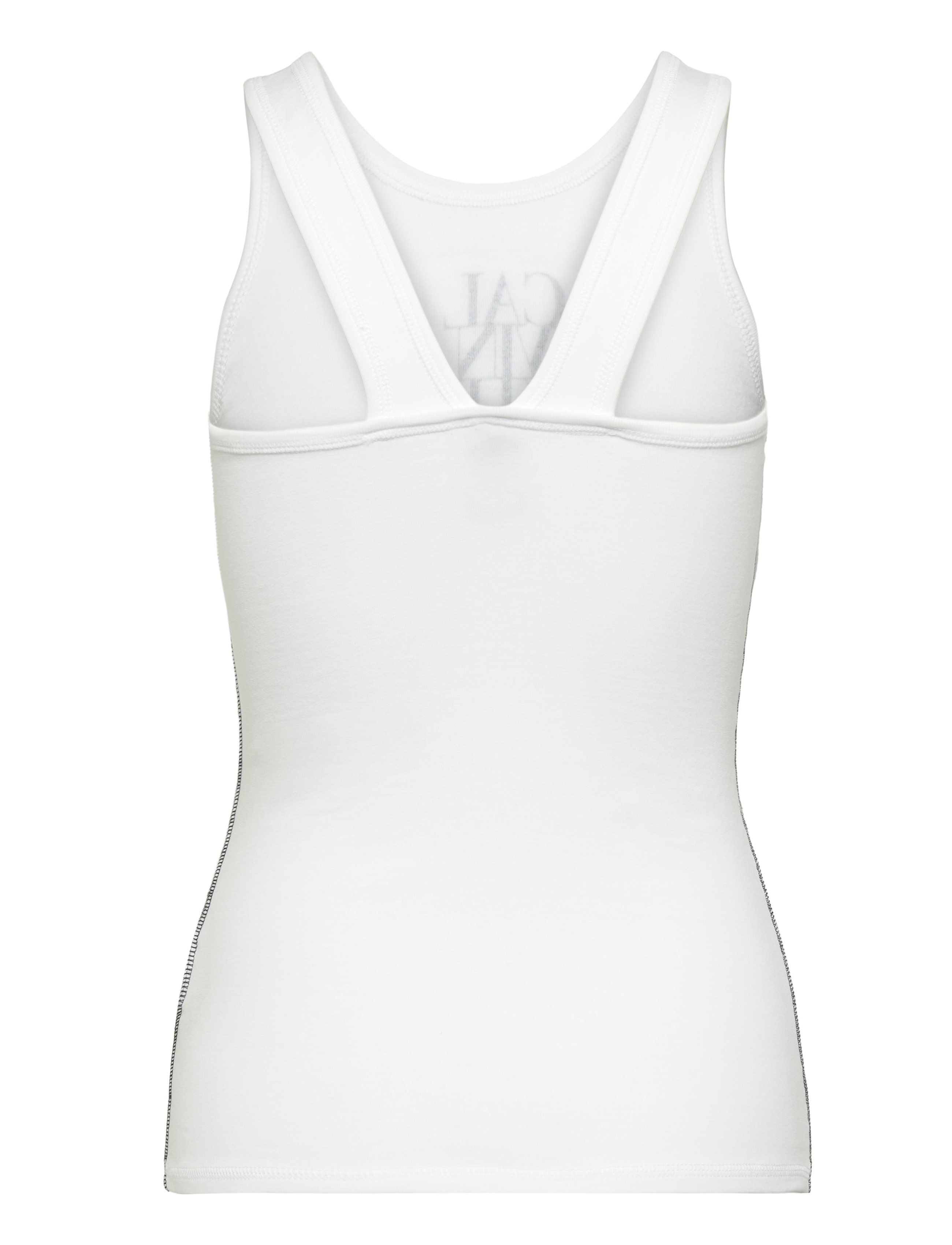 Calvin Klein Jeans - SL COTTON RIB SOLID TANK - hihattomat topit - brilliant white - 2