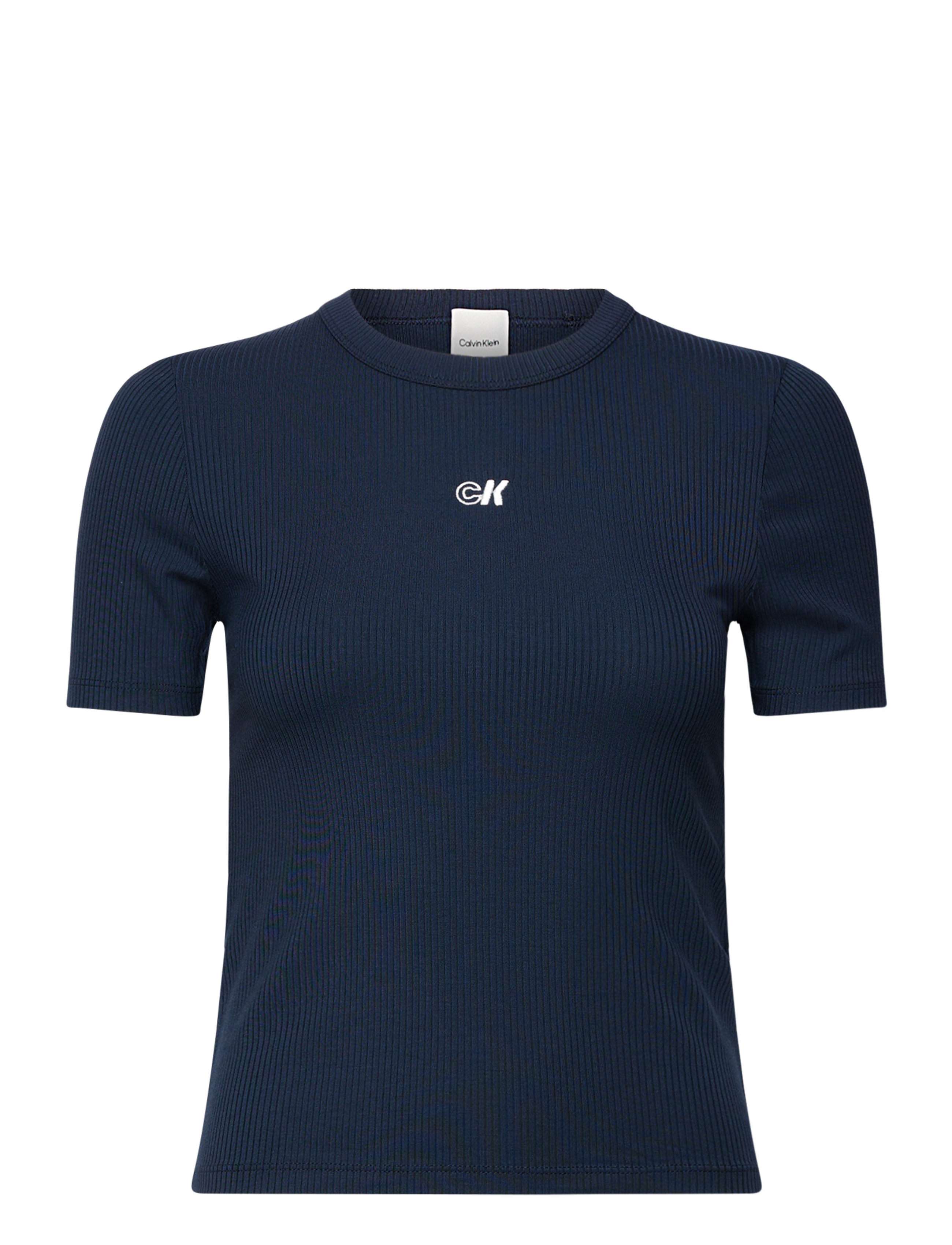 Calvin Klein Jeans A- Modal Rib Tee (essential) - Tøj - DARK SAPPHIRE / navy