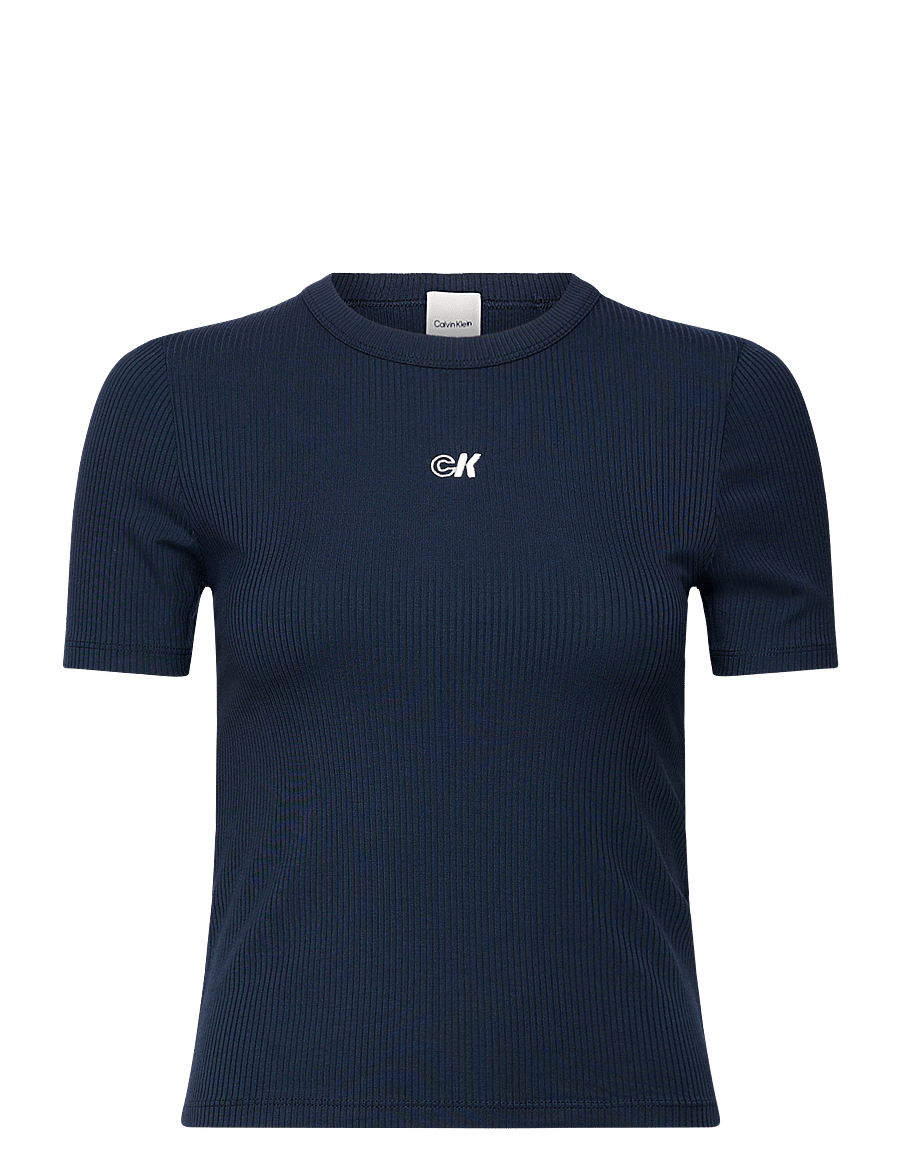 Calvin Klein Jeans - A- Modal Rib Tee (essential) - t-särgid - dark sapphire - 1