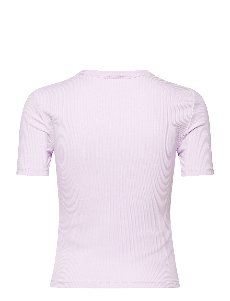 Calvin Klein Jeans - A- Modal Rib Tee (essential) - t-shirts - lavender blush - 2