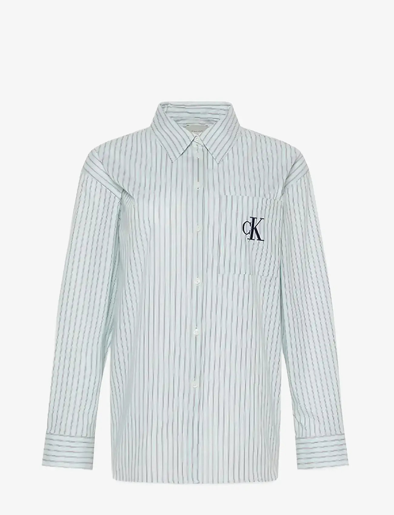 Calvin Klein Jeans - YD Perfect Button-down Shirt - pikkade varrukatega särgid - 19420 csw25f_w005+5_aqua blue - 1