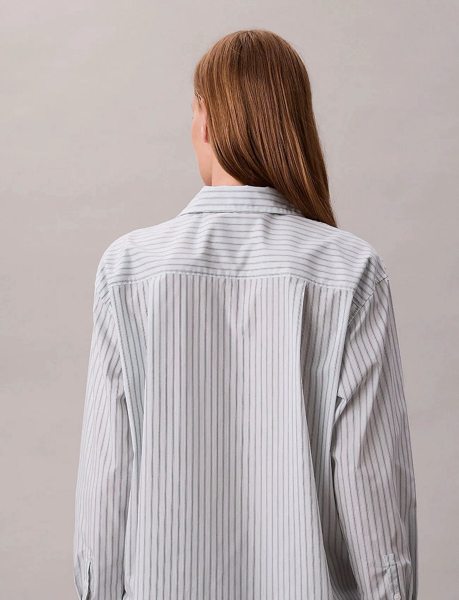 Calvin Klein Jeans - YD Perfect Button-down Shirt - langärmlige hemden - 19420 csw25f_w005+5_aqua blue - 2