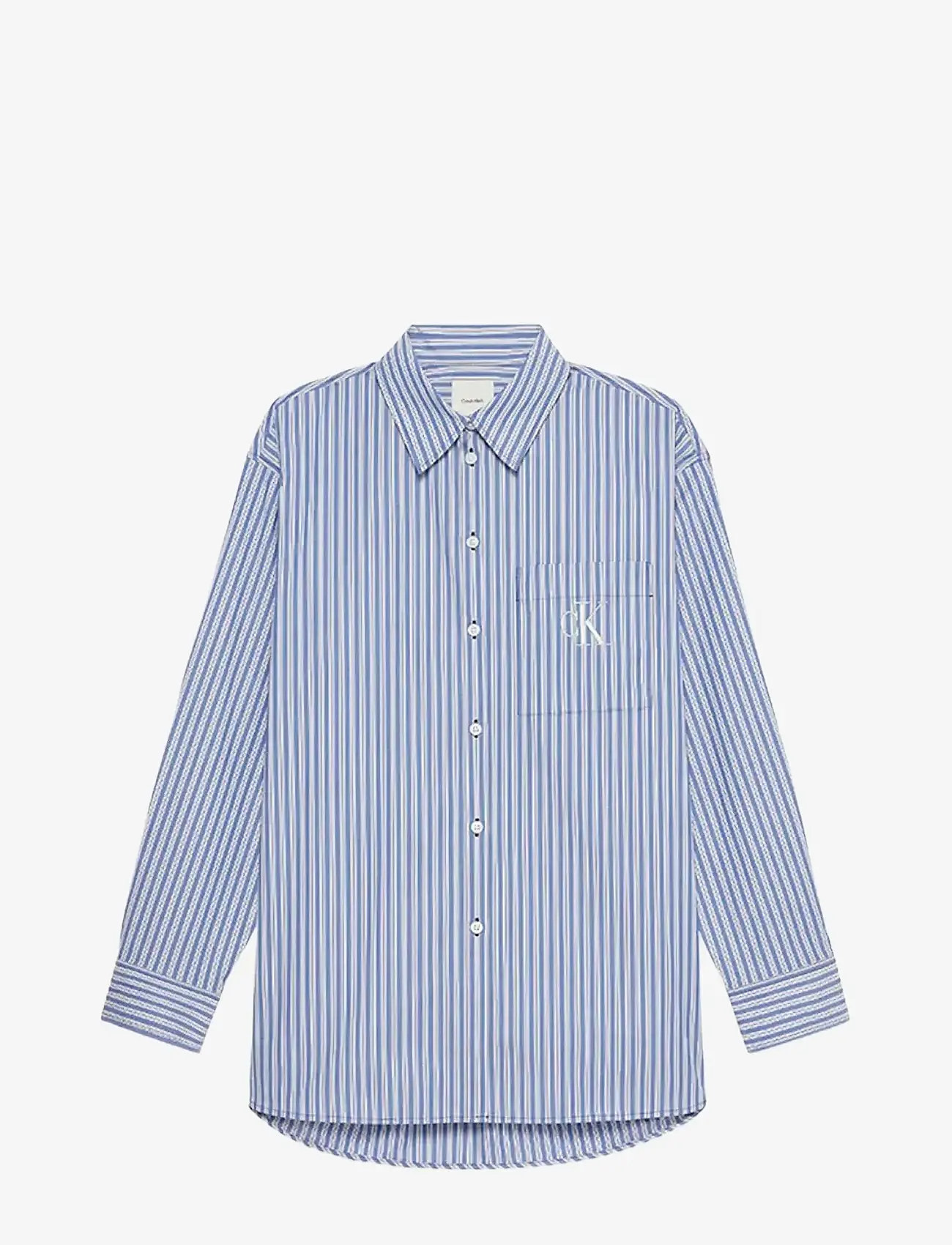 Calvin Klein Jeans - YD Perfect Button-down Shirt - pikkade varrukatega särgid - 19420 csw25f_w005+1_cobalt - 1