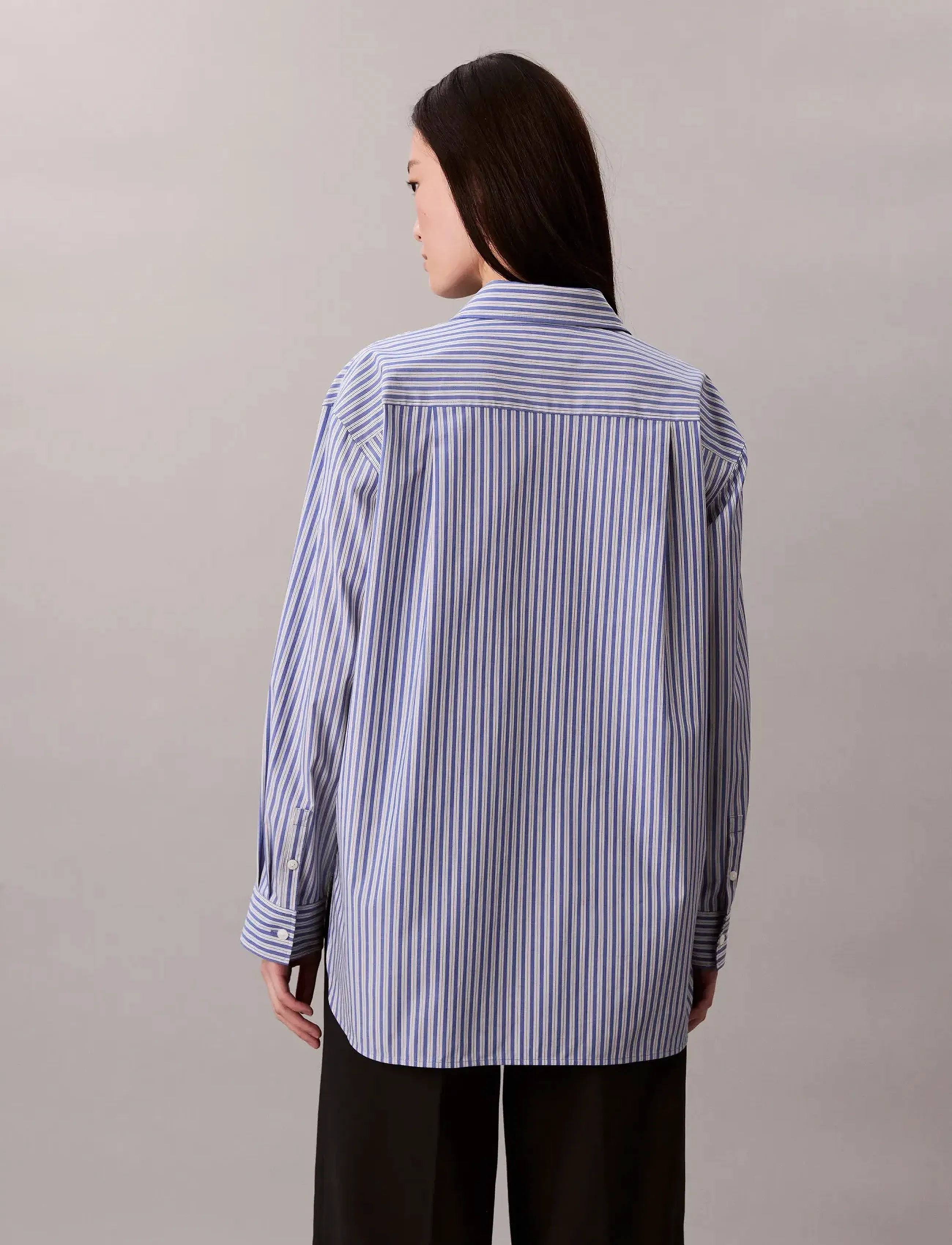 Calvin Klein Jeans - YD Perfect Button-down Shirt - langärmlige hemden - 19420 csw25f_w005+1_cobalt - 4