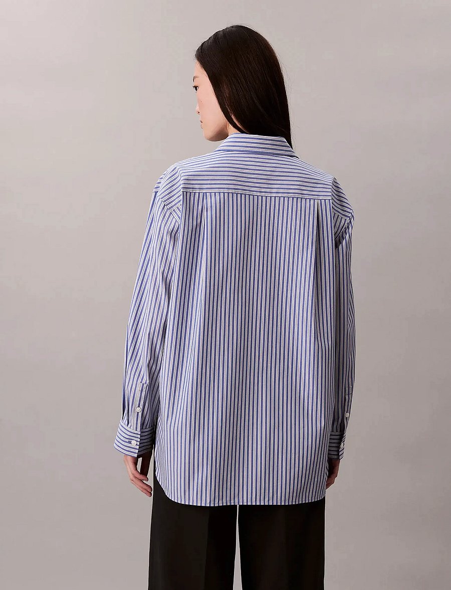 Calvin Klein Jeans - YD Perfect Button-down Shirt - langärmlige hemden - 19420 csw25f_w005+1_cobalt - 4