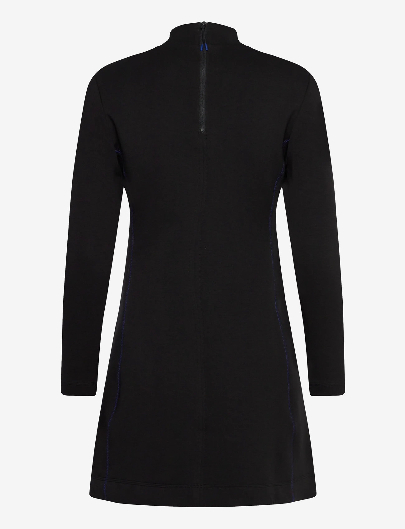 Calvin Klein Jeans - LS SCUBA FIT AND FLARE DRESS - korta klänningar - black - 2