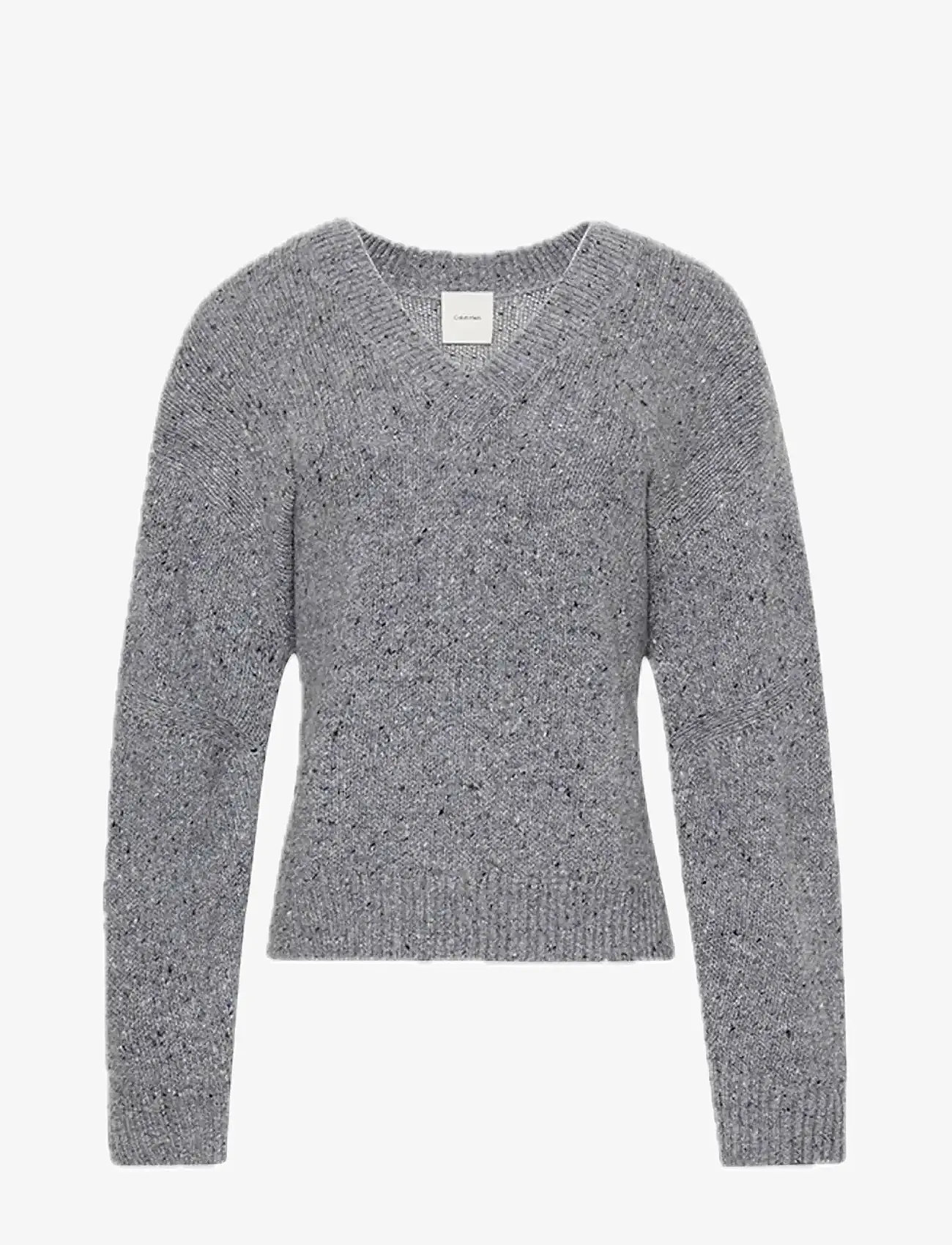 Calvin Klein Jeans - Chunky Neps V Neck Sweater - pullover - stoneflag - 1