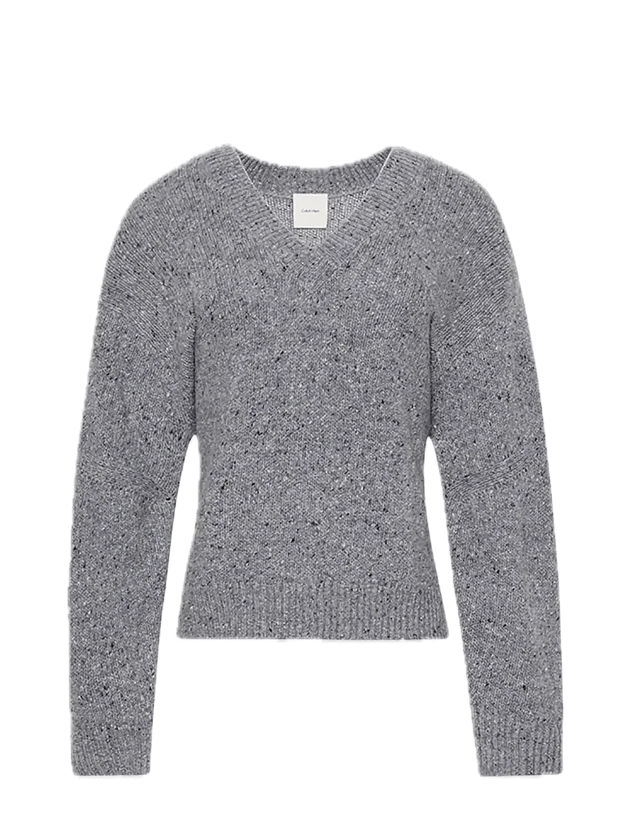 Calvin Klein Jeans - Chunky Neps V Neck Sweater - pullover - stoneflag - 1