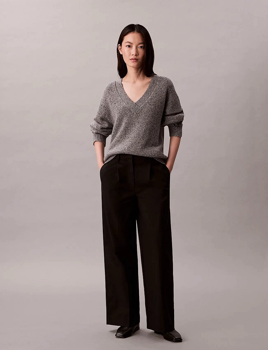 Calvin Klein Jeans - Chunky Neps V Neck Sweater - pullover - stoneflag - 3