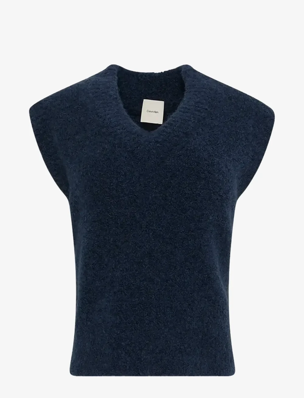 Calvin Klein Jeans - Oversized Boucle Vest - kootud vestid - dark sapphire - 0