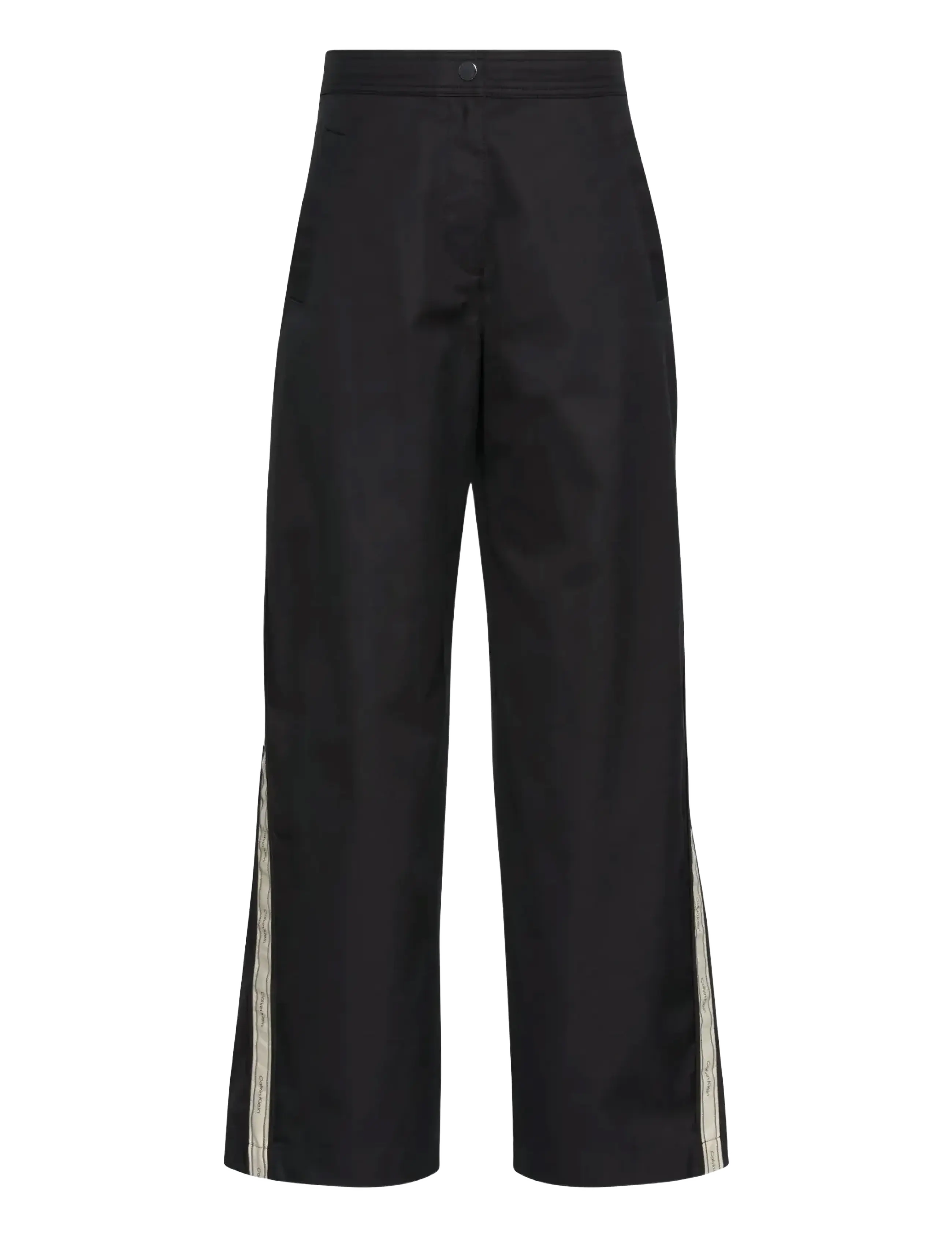 CALVIN KLEIN JEANS Baumwolle Twill Aop Logo Stripe Pan Schwarz - 32 - Damen