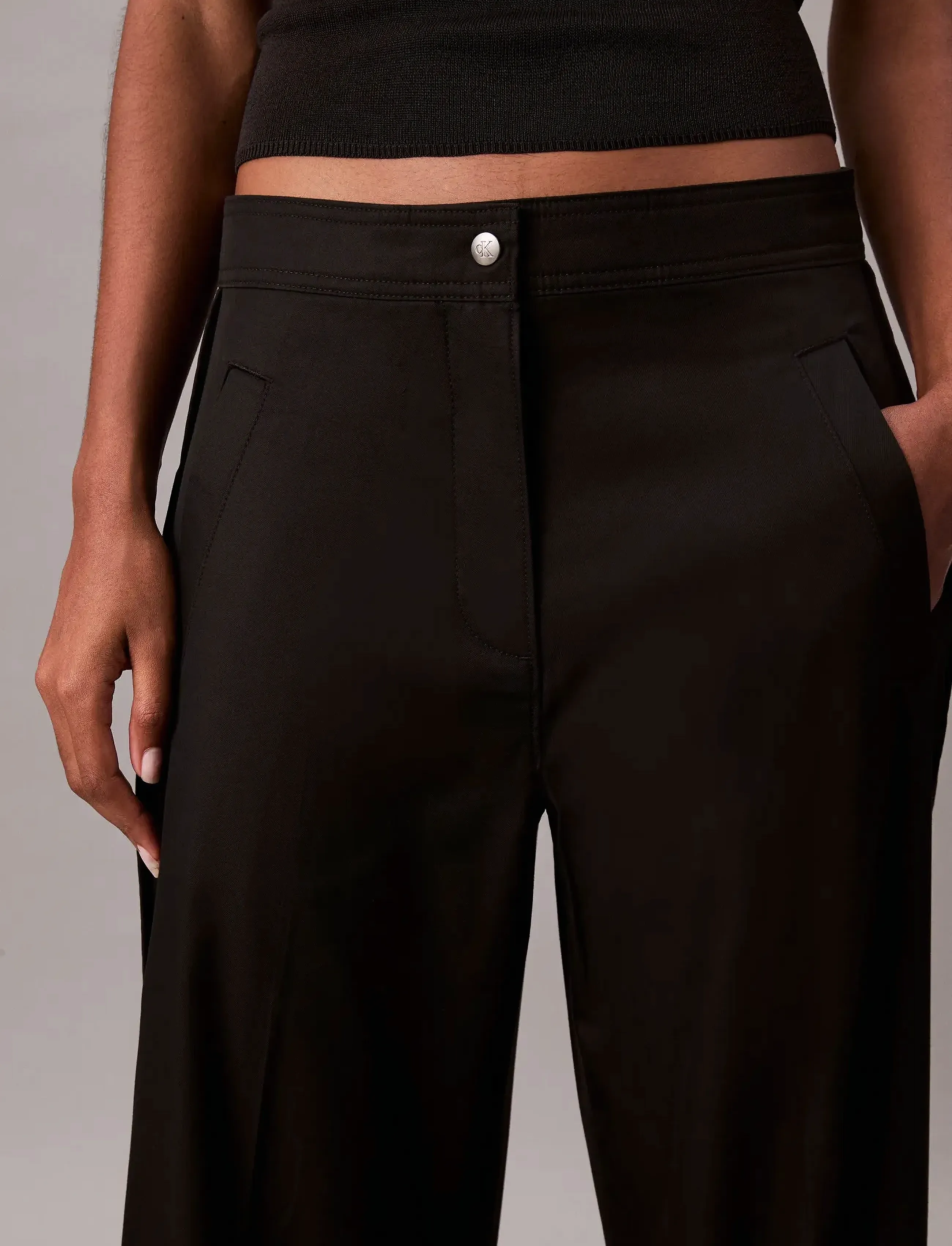 Cotton Twill Aop Logo Stripe Pan 3