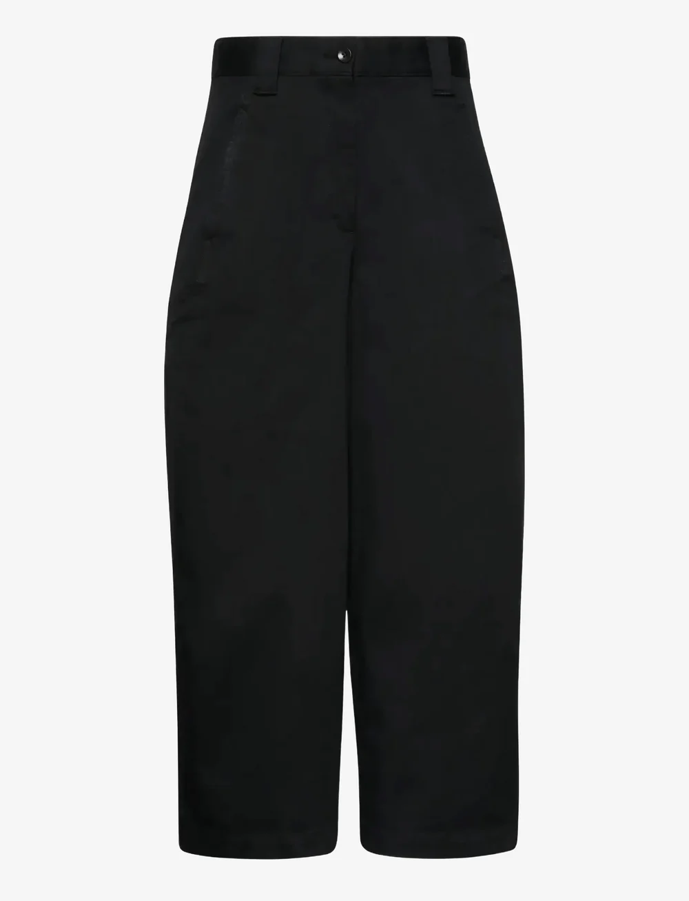 Calvin Klein Jeans - STRETCH COTTON TWILL BARREL LEG - barrelbyxor - black - 0