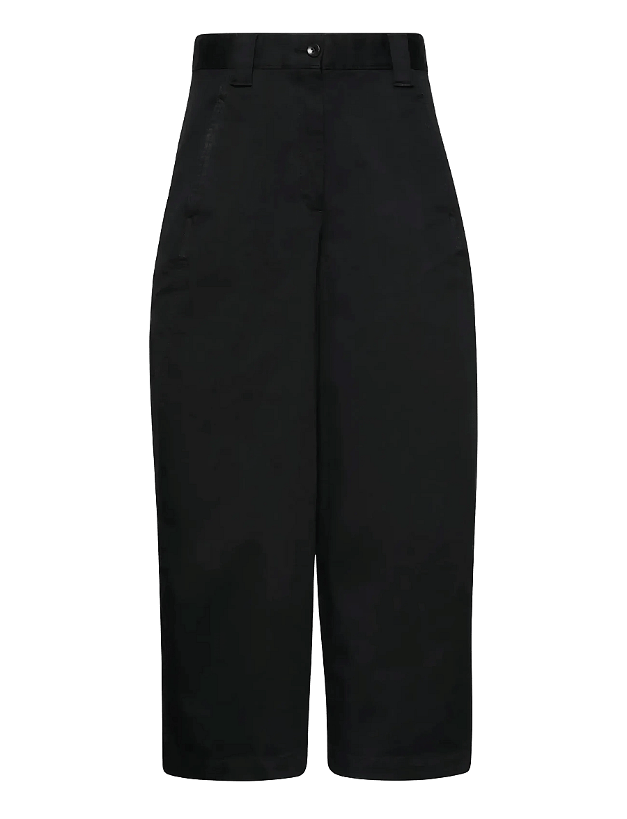 Calvin Klein Jeans - STRETCH COTTON TWILL BARREL LEG - barrel-püksid - black - 0