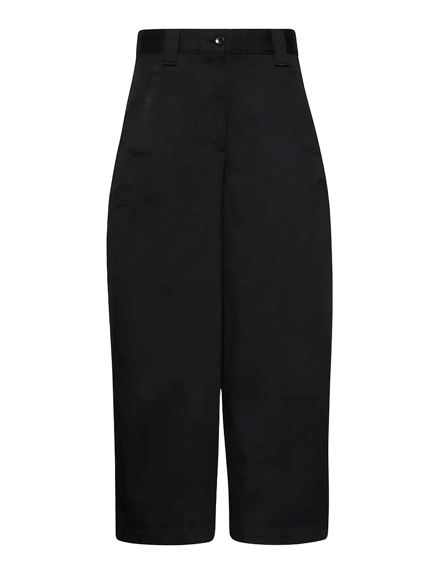 Calvin Klein Jeans - STRETCH COTTON TWILL BARREL LEG - barrel-püksid - black - 1