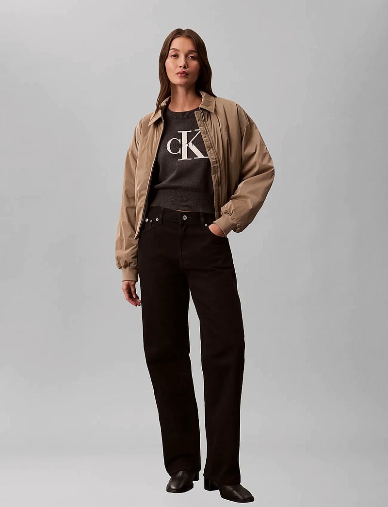 Calvin Klein Jeans - CHUNKY COTTON GRAPHIC VEST - t-särgid - b85 charcoal heather - 3