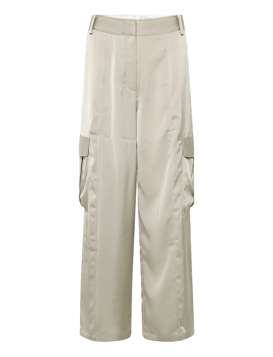 Calvin Klein Jeans - SATIN CARGO PANT - ancient marble - 0