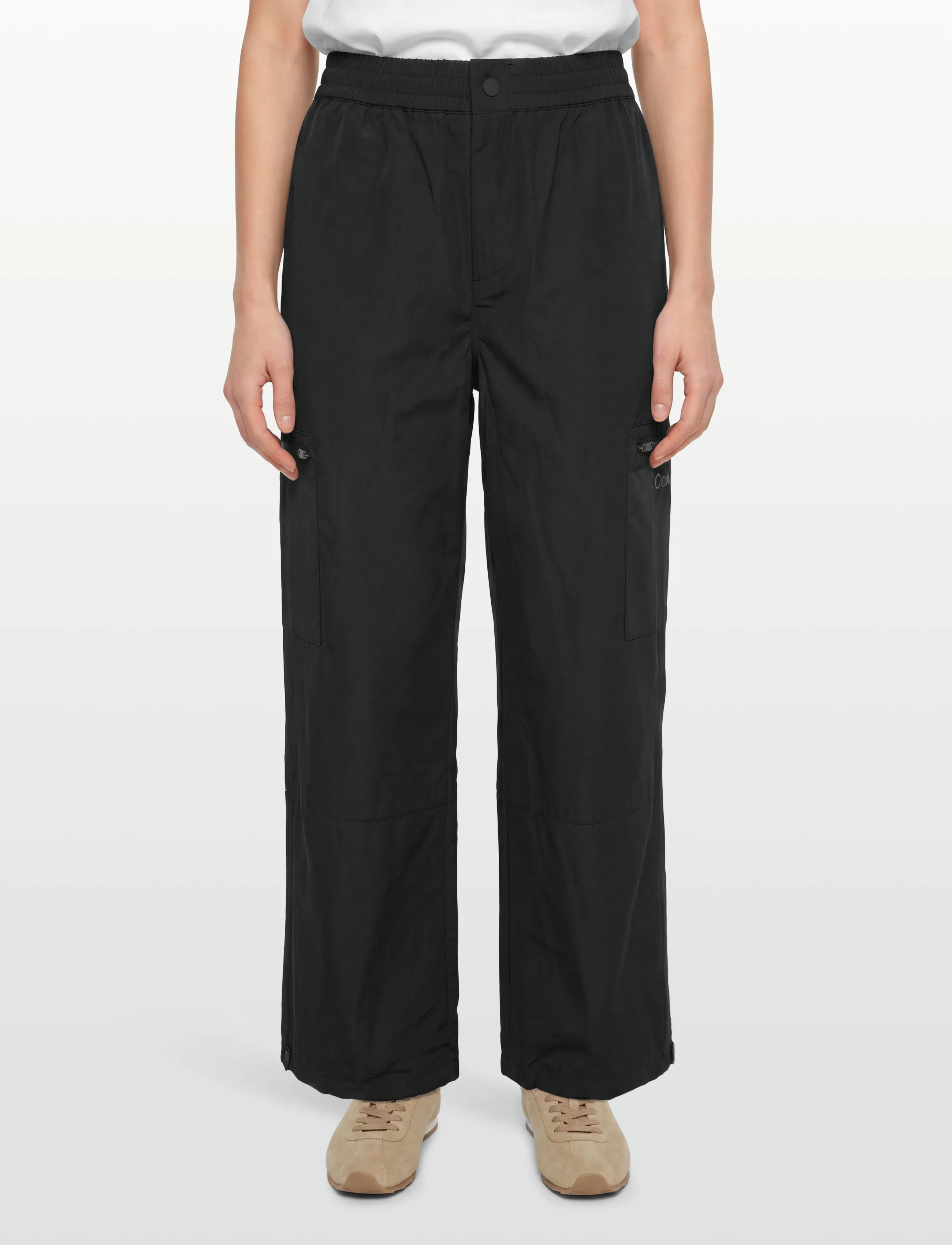 Calvin Klein Jeans - TECH ZIPPER PANT - straight leg trousers - black - 3