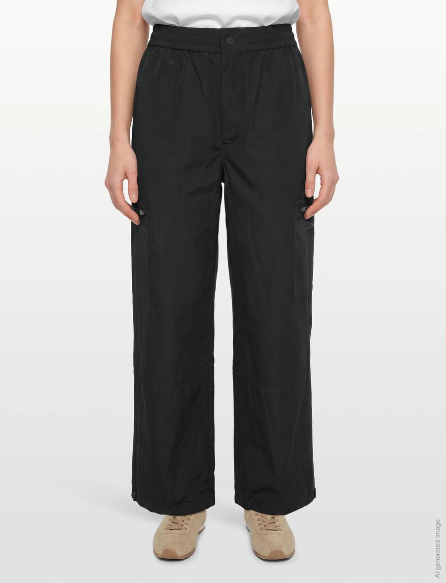Calvin Klein Jeans - TECH ZIPPER PANT - straight leg trousers - black - 3