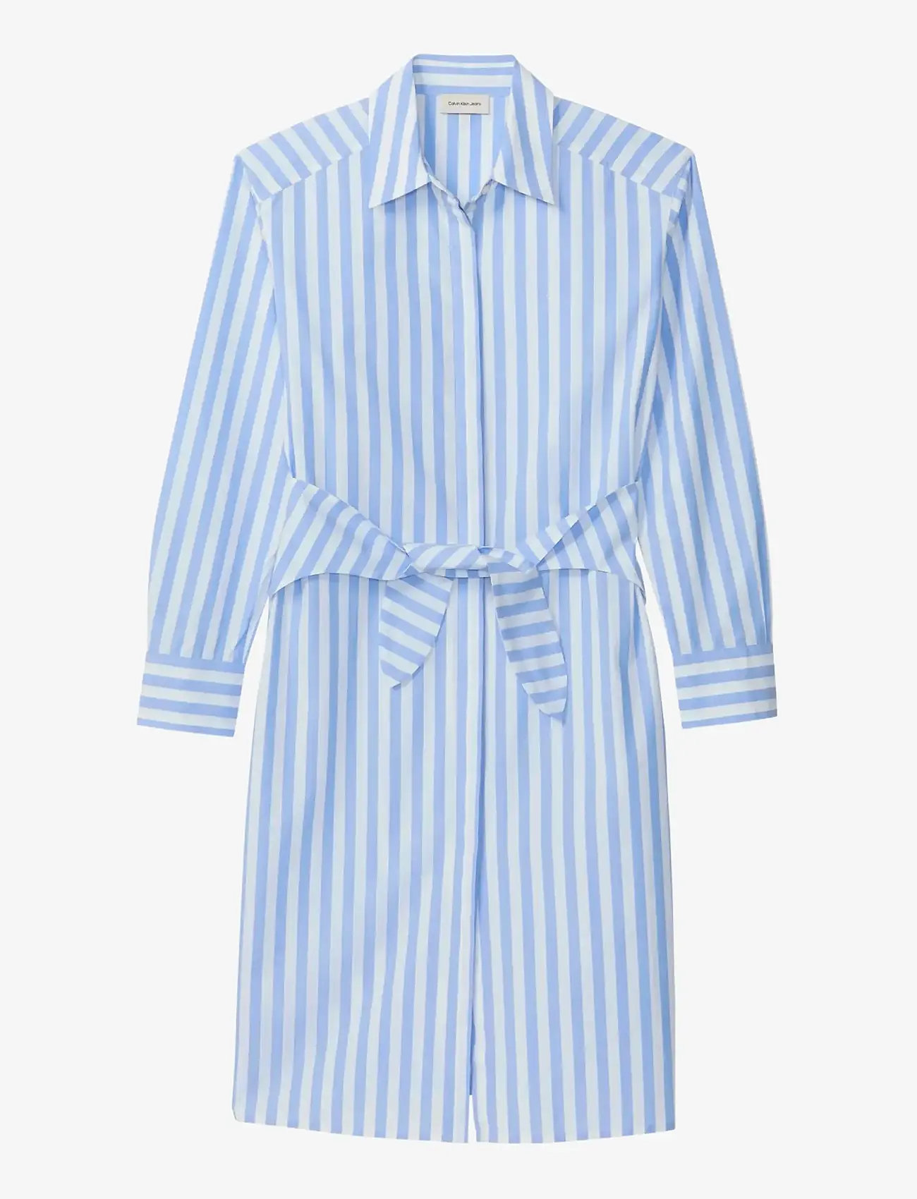 Calvin Klein Jeans - YARNDYE COTTON POPLIN SHIRTDRESS - särkkleidid - blue descent two color wide stripe - 1