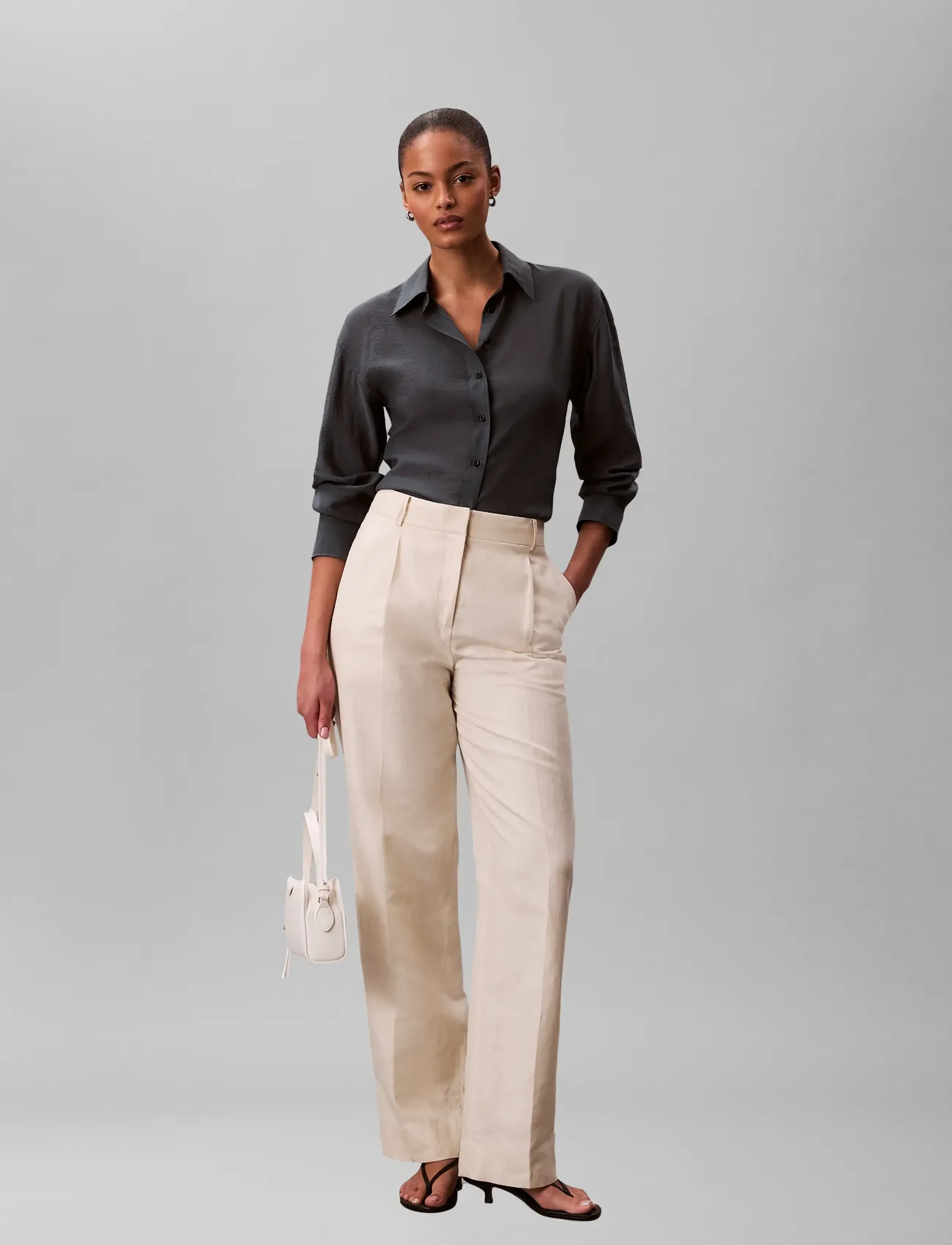 Calvin Klein Jeans VOILE LS SHIRT - Calvin Klein - BILOXI BLUES / blue