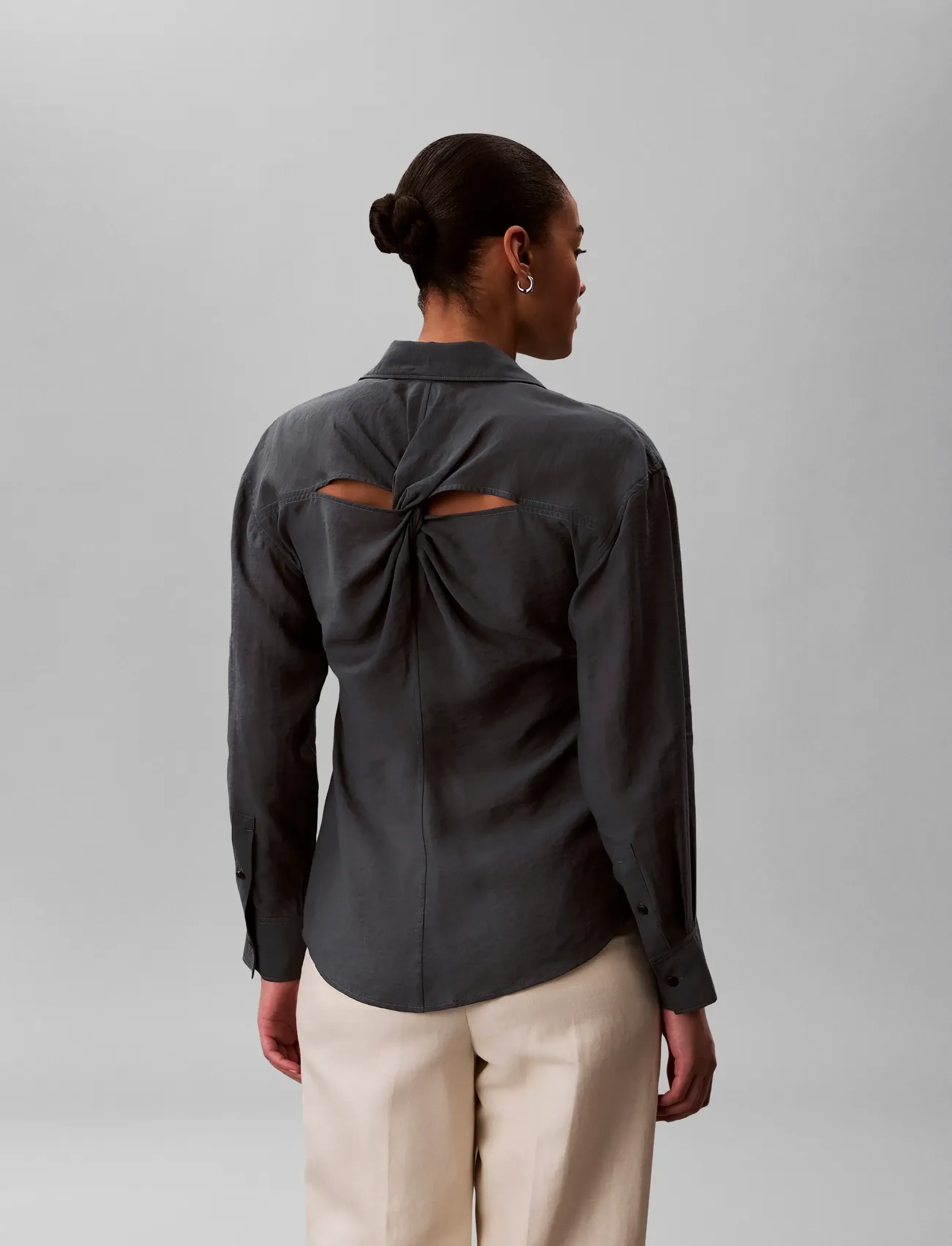 Calvin Klein Jeans - VOILE LS SHIRT - långärmade skjortor - biloxi blues - 2