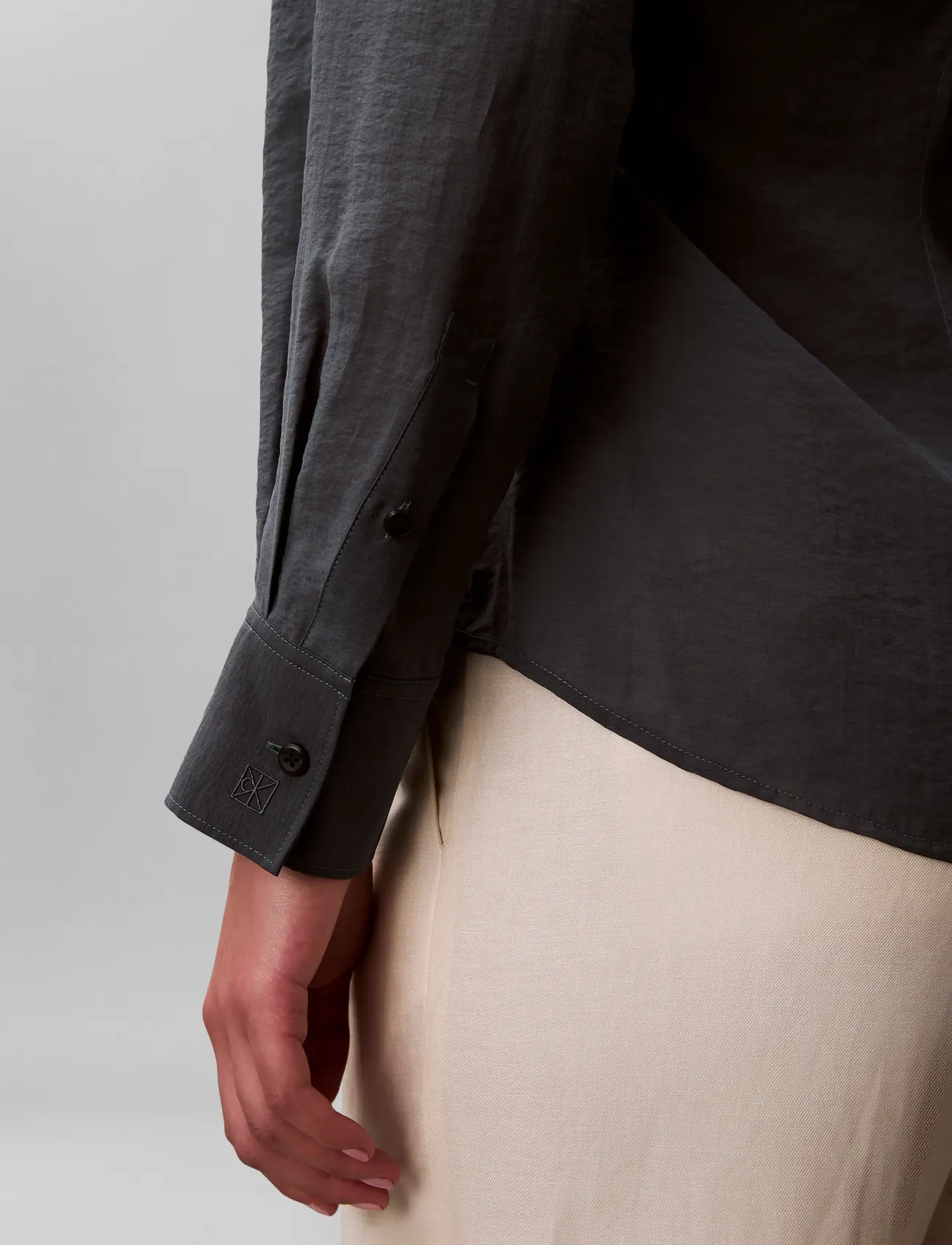 Calvin Klein Jeans - VOILE LS SHIRT - långärmade skjortor - biloxi blues - 5