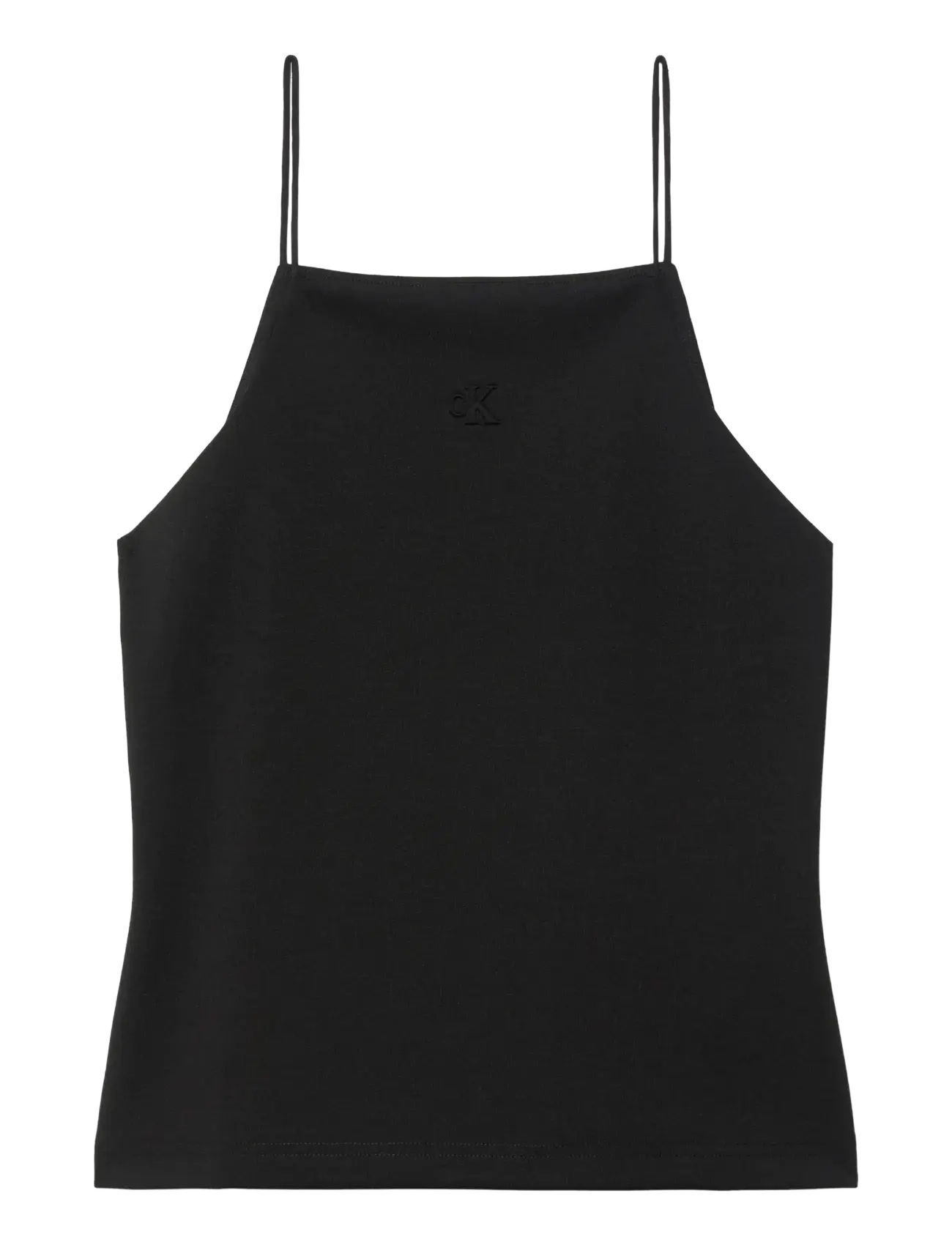 CALVIN KLEIN JEANS Sl Ponte Monogram Cami Schwarz - S - Damen