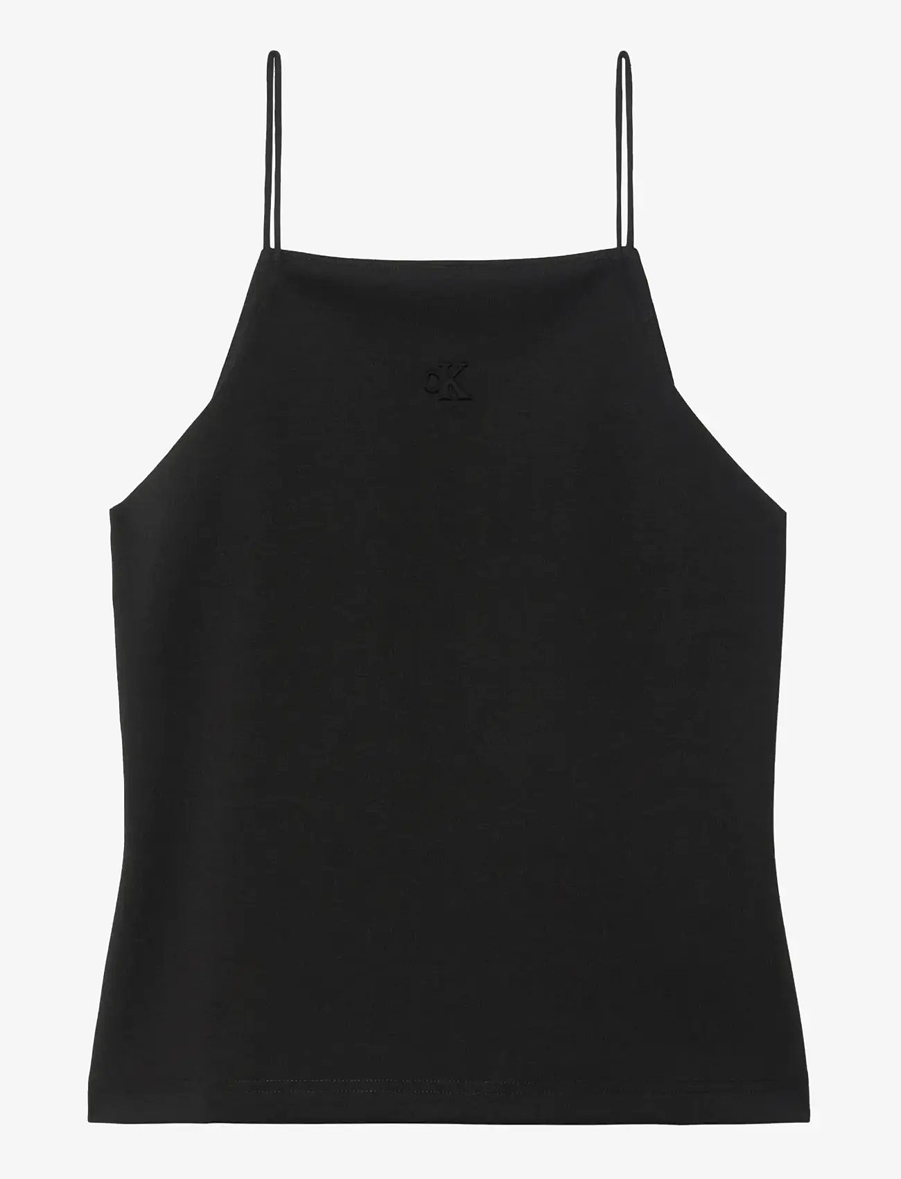 Calvin Klein Jeans - SL PONTE MONOGRAM CAMI - tanktops - black - 1