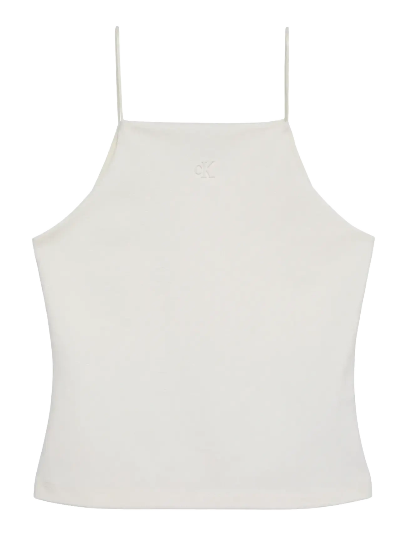 Calvin Klein Jeans SL PONTE MONOGRAM CAMI - Kleidung - TOFU / cream