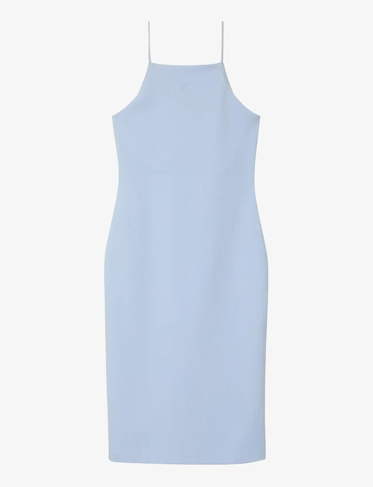 Calvin Klein Jeans - SL PONTE MONOGRAM CAMI DRESS - schlupfkleider - breezy blue - 1