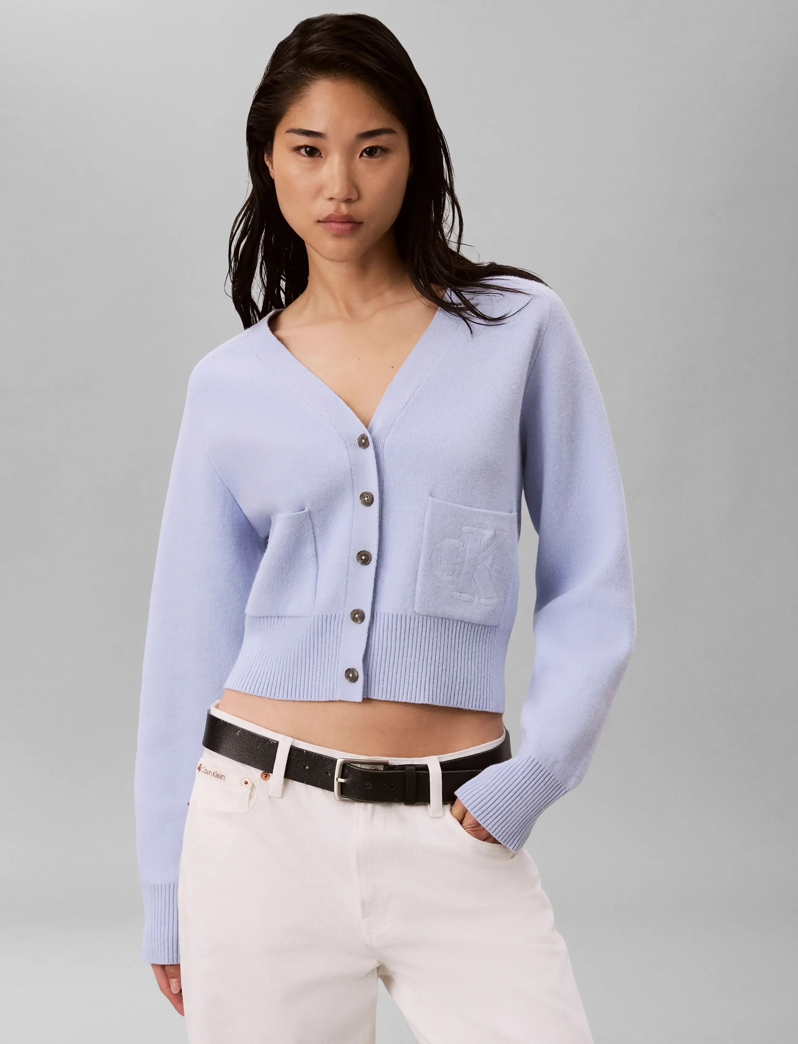 Wool Cotton Raglan Cardigan 3